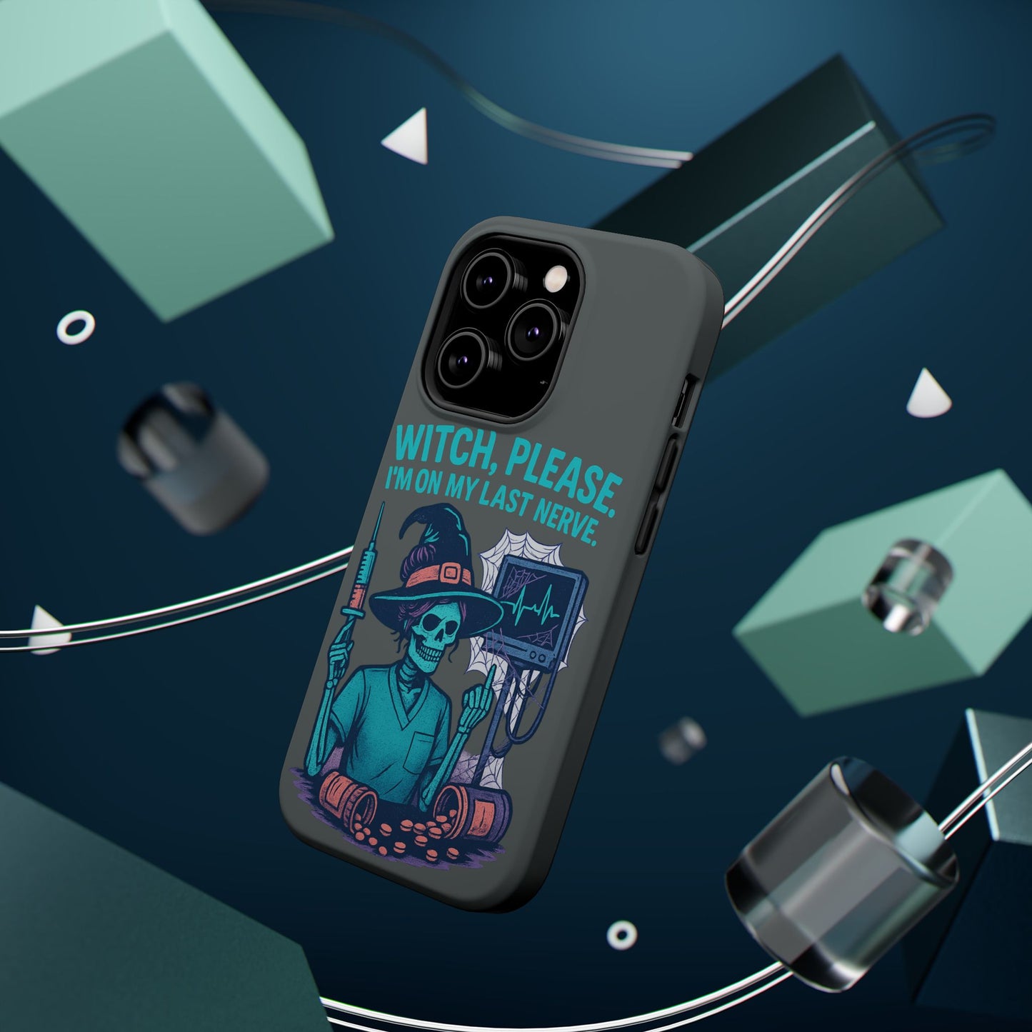 Spooky Phone Case: Witch Please! I'm On My Last Nerve, Halloween Gift, Cute Phone Accessory, Unique Tough Case, Funny Phone Protection