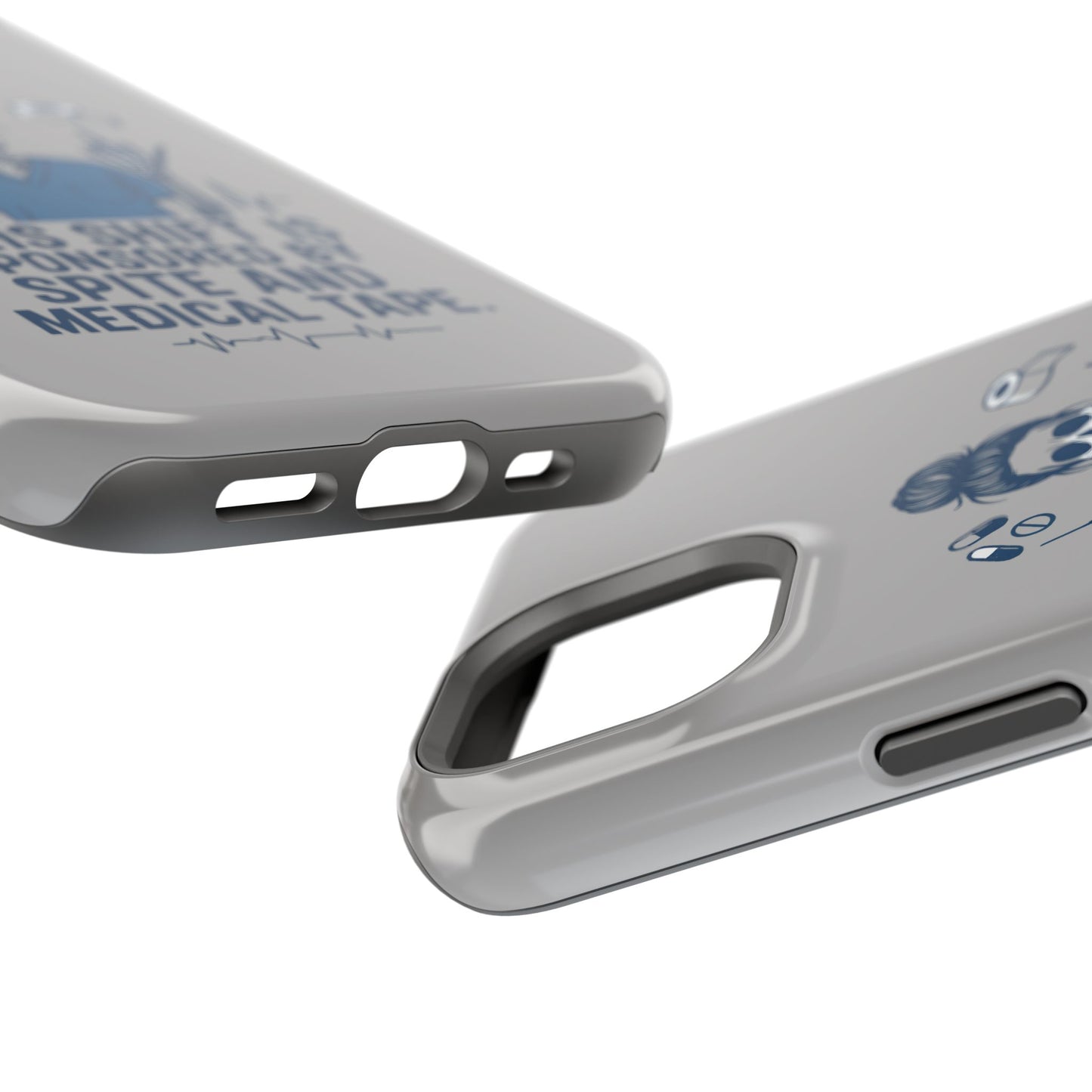 “This Shift Sponsored by Spite and Medical Tape” – Sarcastic Nurse Phone Case