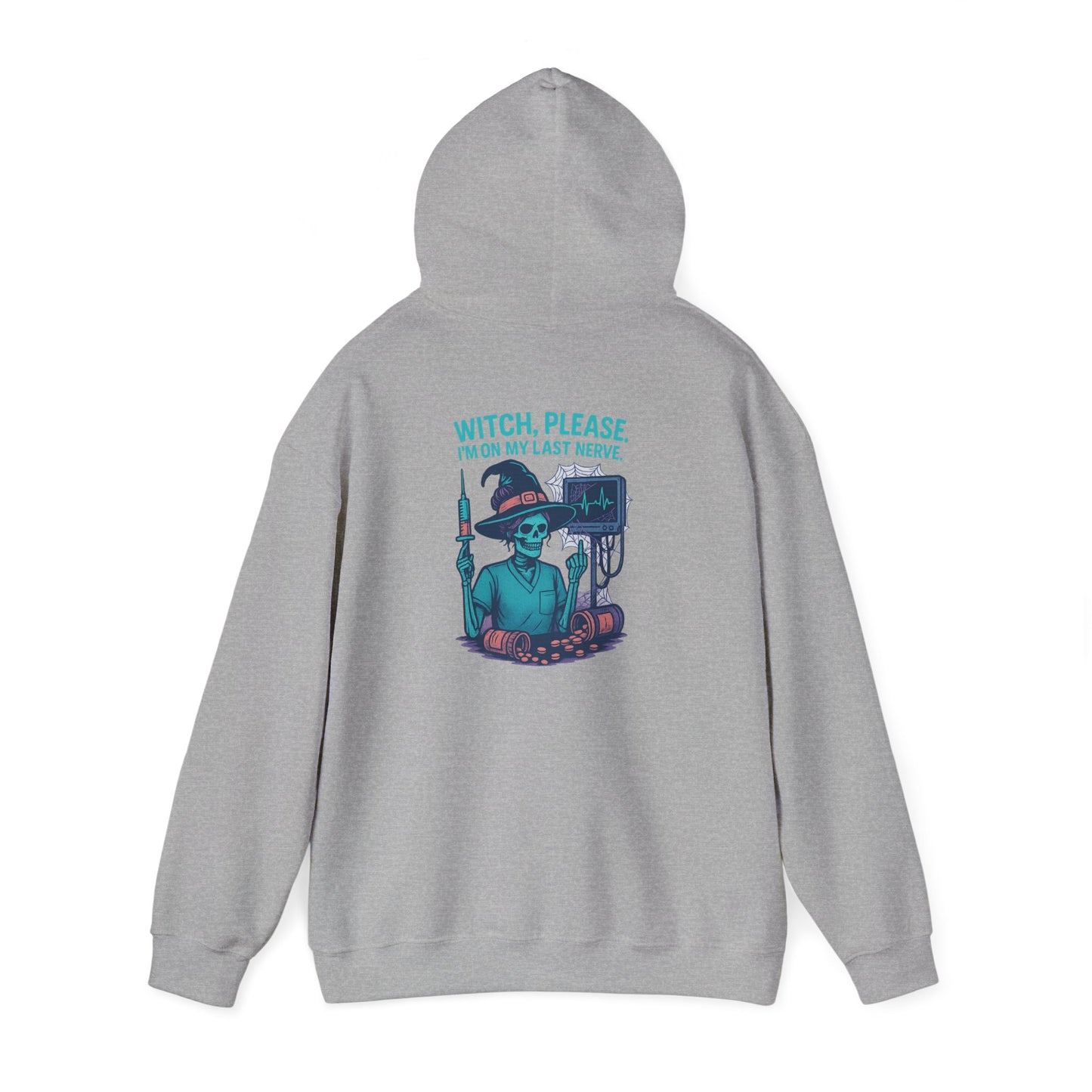 Charming Witchy Sweatshirt, Cozy Autumn Apparel, Halloween Gift for Her, Unisex Fall Hoodie, Casual Witch Theme Sweatshirt