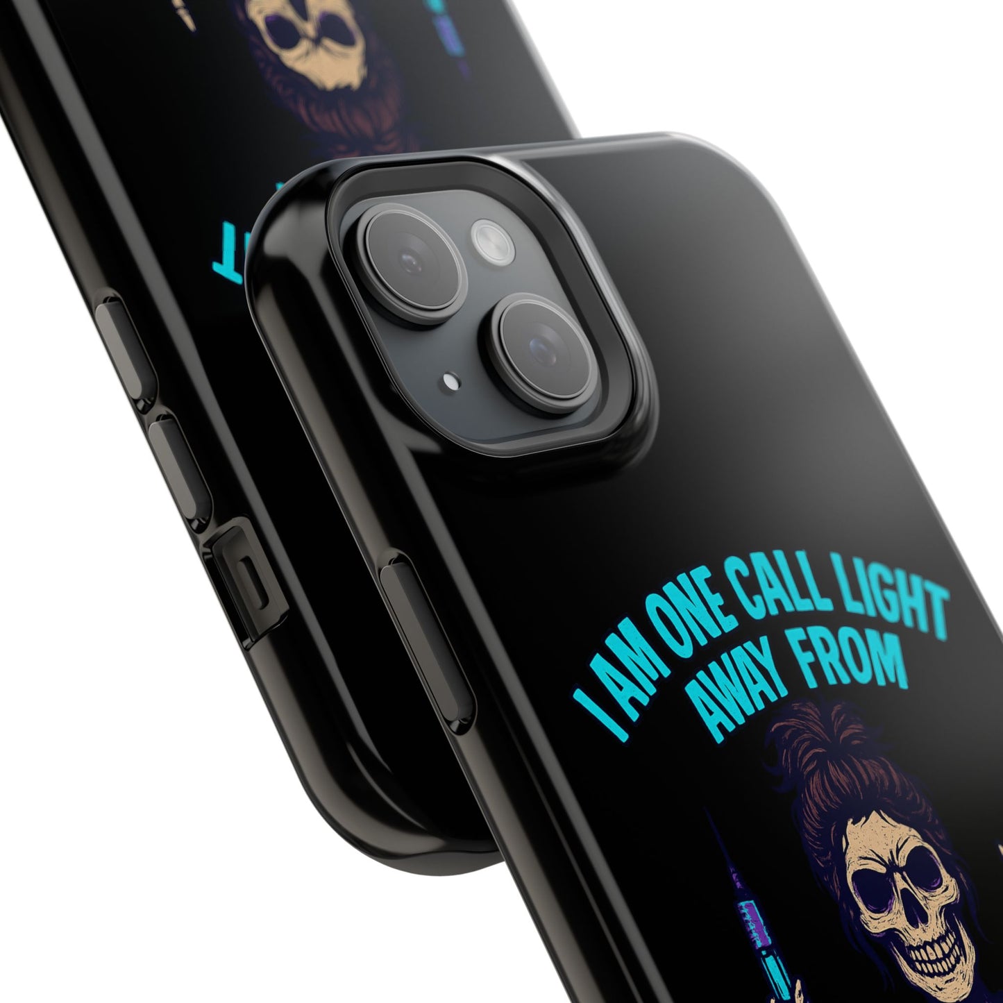 Mobile Phone Case, Funny Phone Cover, Gift for Nurses, Halloween Accessory, Skull Design