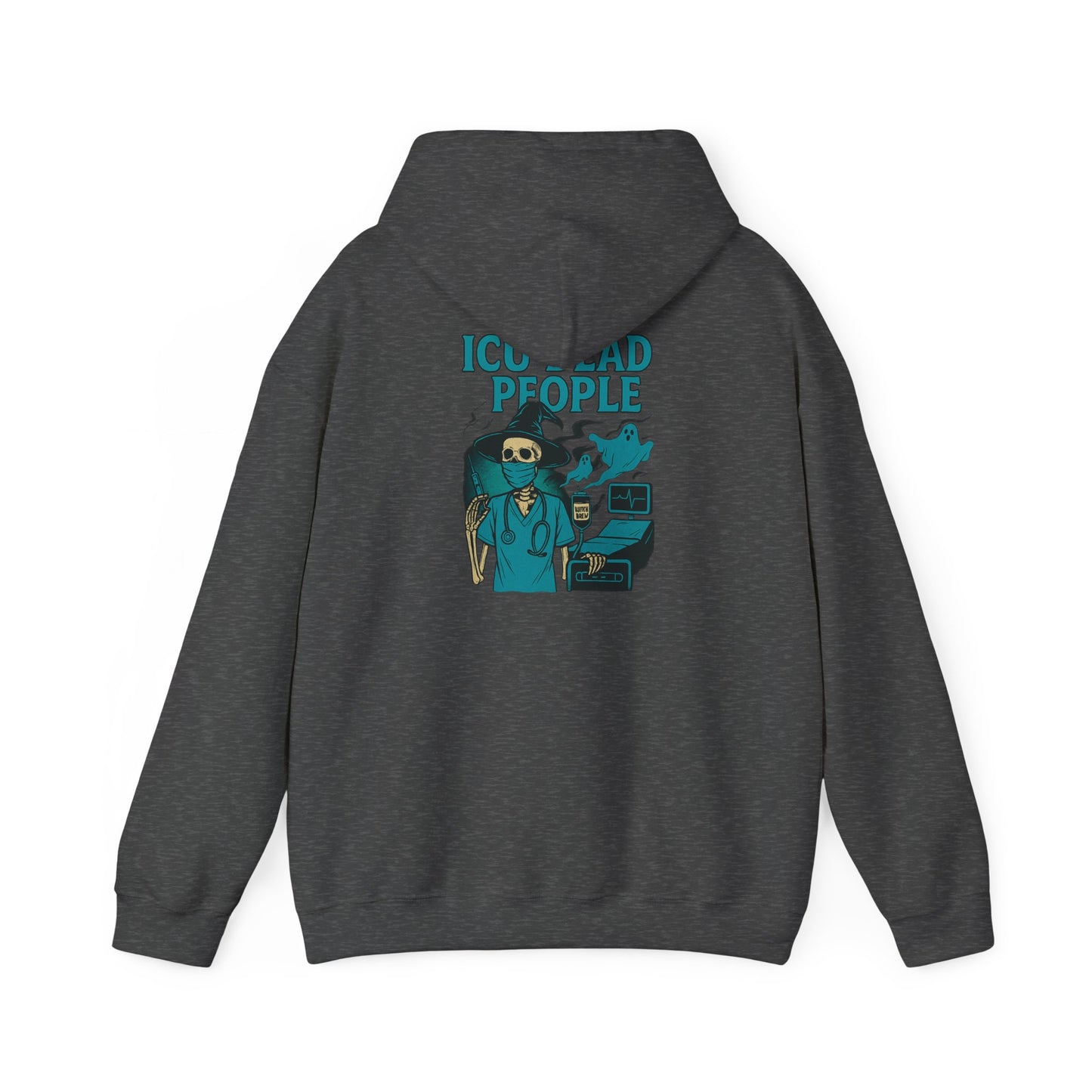 Funny ICU Dead People Hoodie, Healthcare Humor Sweatshirt, Gifts for Medical Workers, Nurse Appreciation, Casual Wear