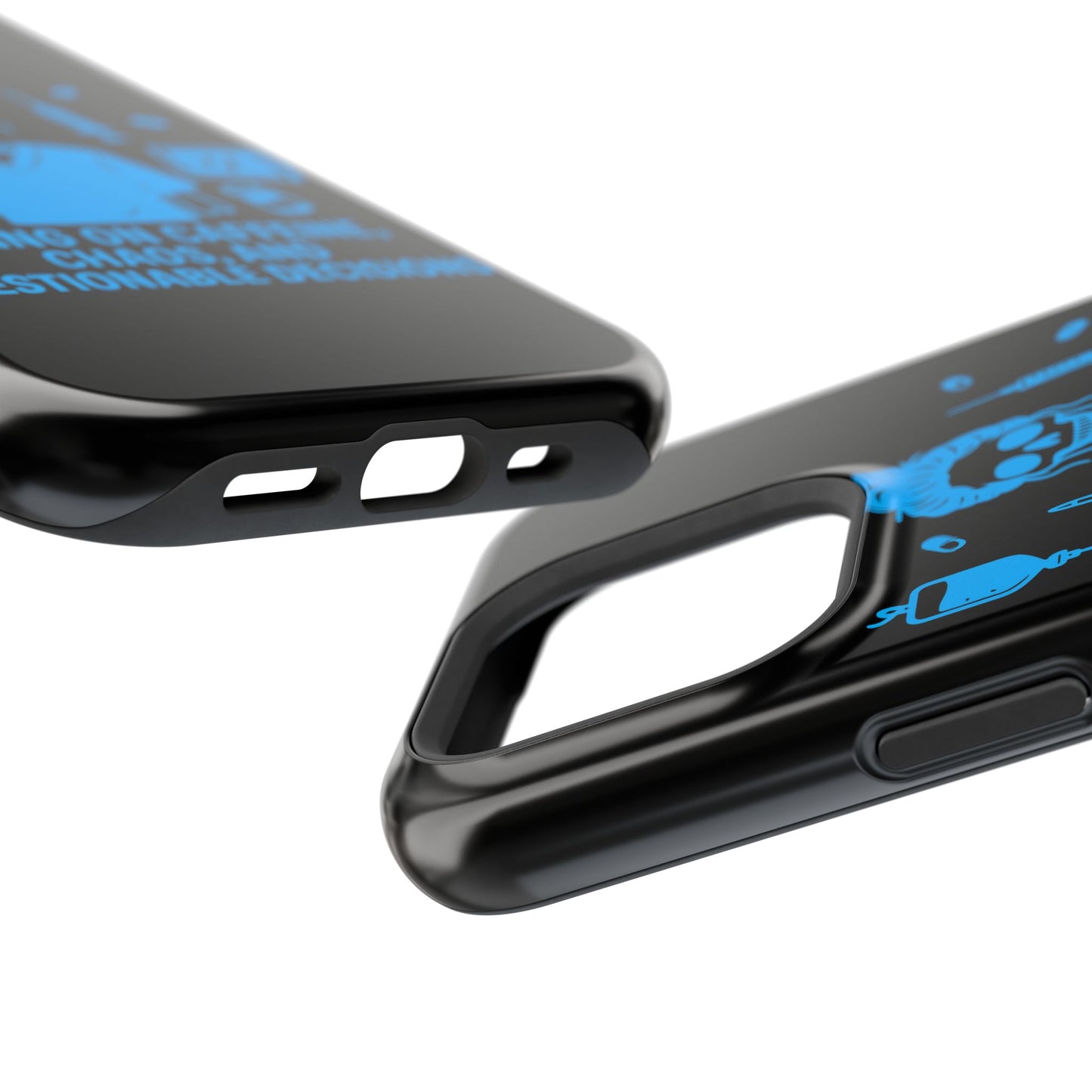 Running on Caffeine, Chaos, and Questionable Decisions” – Nurse Life Phone Case