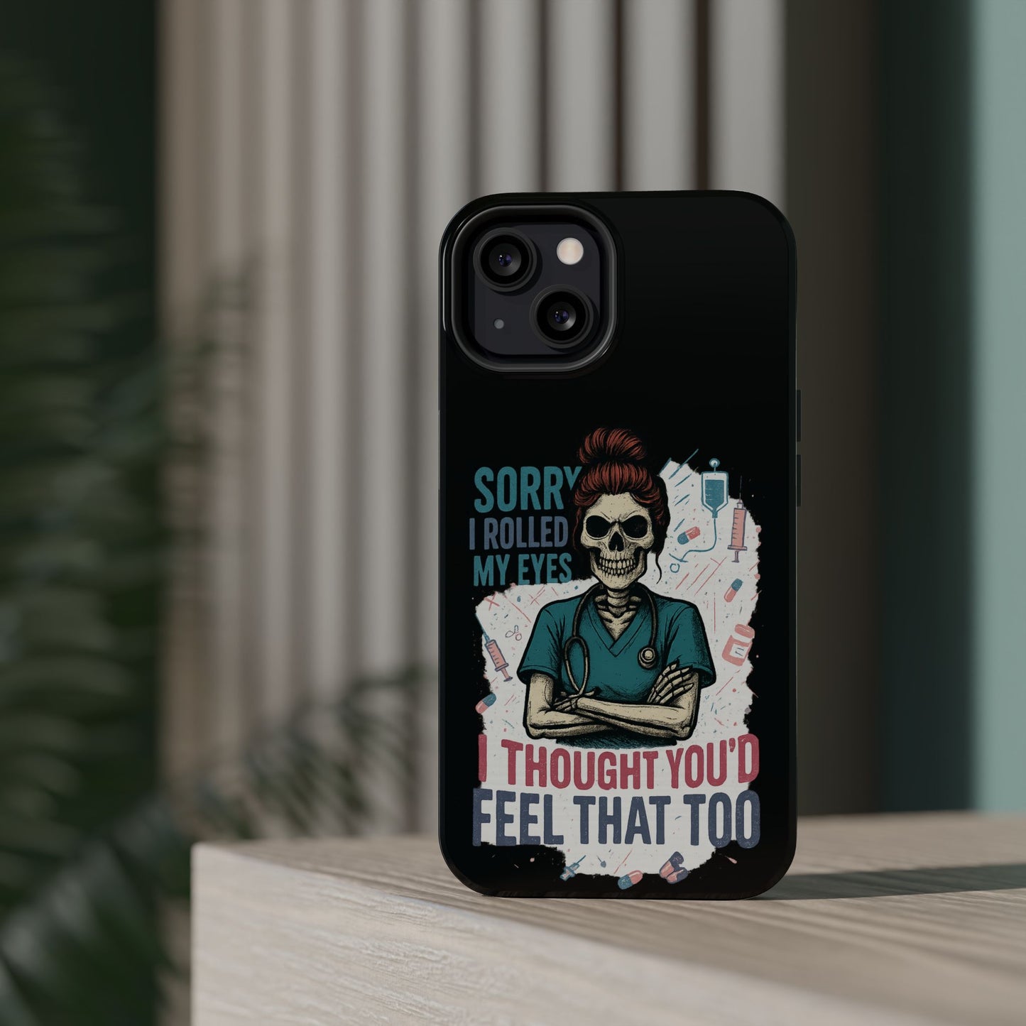 Funny Nurse Phone Case - Magnetic Tough Cases for Healthcare Workers, Gift for Nurses, Medical Humor, Halloween Accessory, Nurse [...]