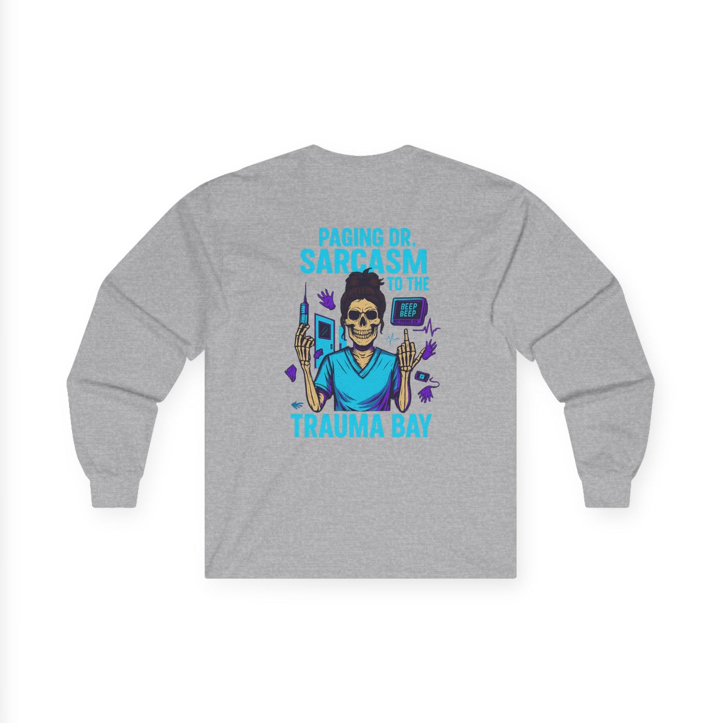 Unisex Long Sleeve Tee - Paging Dr. Sarcasm Graphic Shirt, Perfect Gift for Nurses, Medicine Lovers, Humor Tee, Casual Wear, Halloween [...]