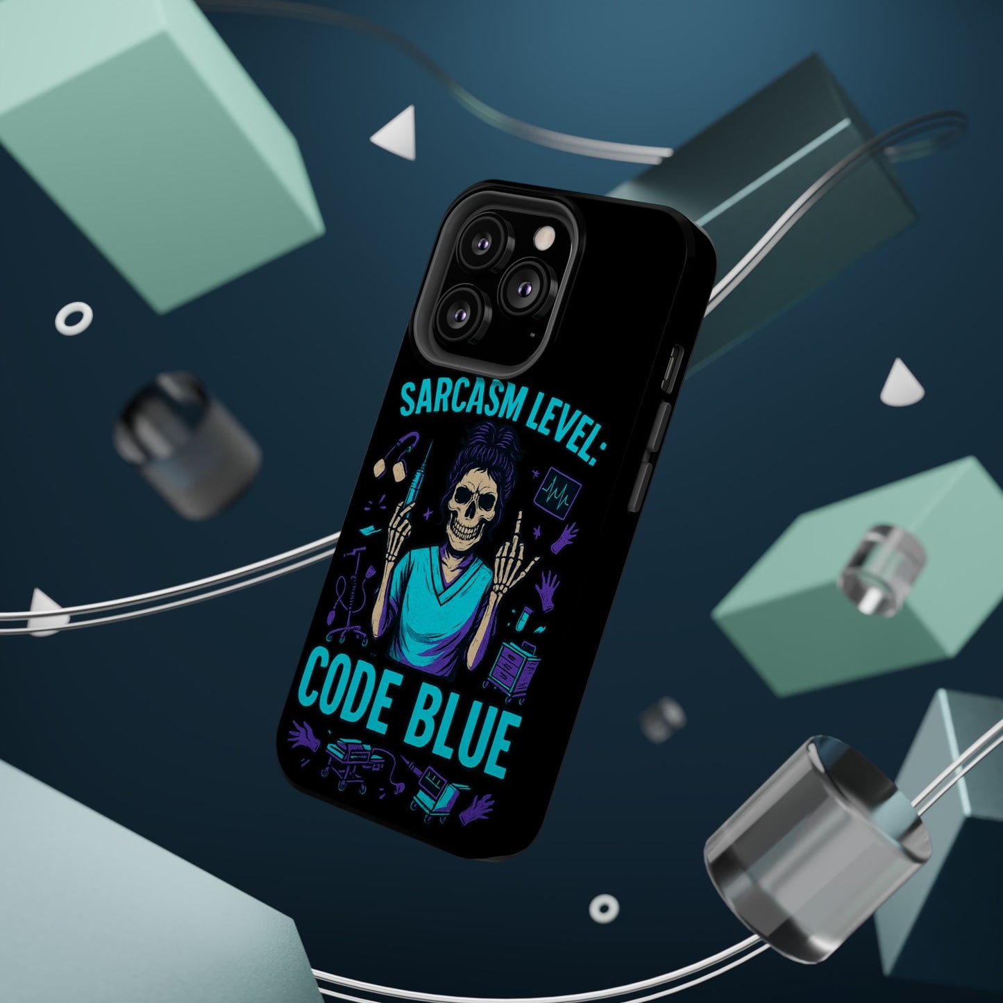 Sassy Medical Humor Phone Case - Sarcasm Level: Code Blue, Nurse Gift, Healthcare Humor, Medical Professional Accessory, Unique Phone Cover