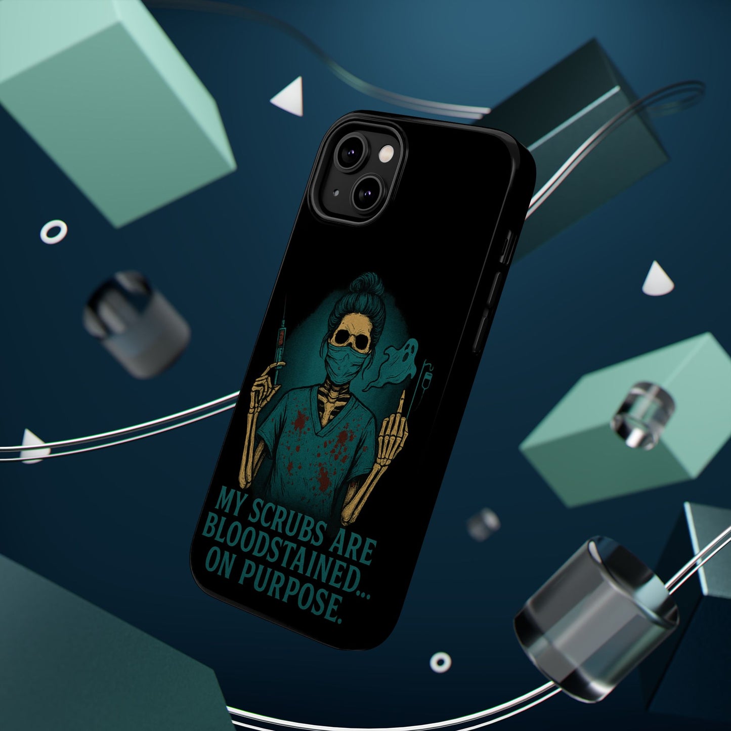 Gothic Nurse Phone Case – My Scrubs Are Bloodstained, Halloween Gift, Medical Humor, Nurse Appreciation, Skull Design, Stylish Tech [...]
