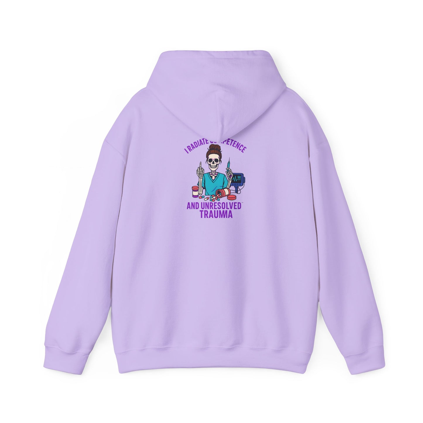 Unisex Heavy Blend Hooded Sweatshirt - Embrace Humor with 'Favorite Things and Unresolved Trauma', Cozy Casual for Everyday Wear, [...]