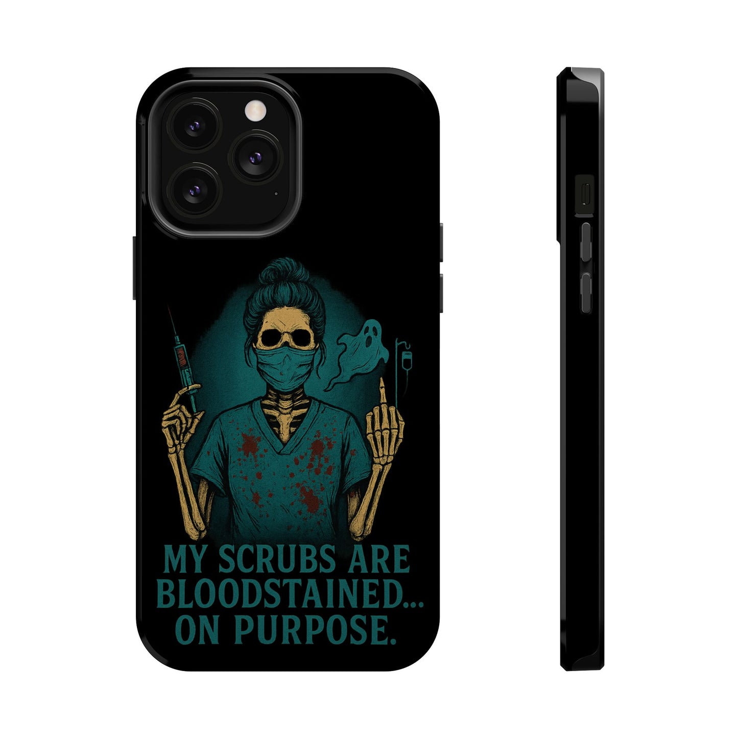 Gothic Nurse Phone Case – My Scrubs Are Bloodstained, Halloween Gift, Medical Humor, Nurse Appreciation, Skull Design, Stylish Tech [...]