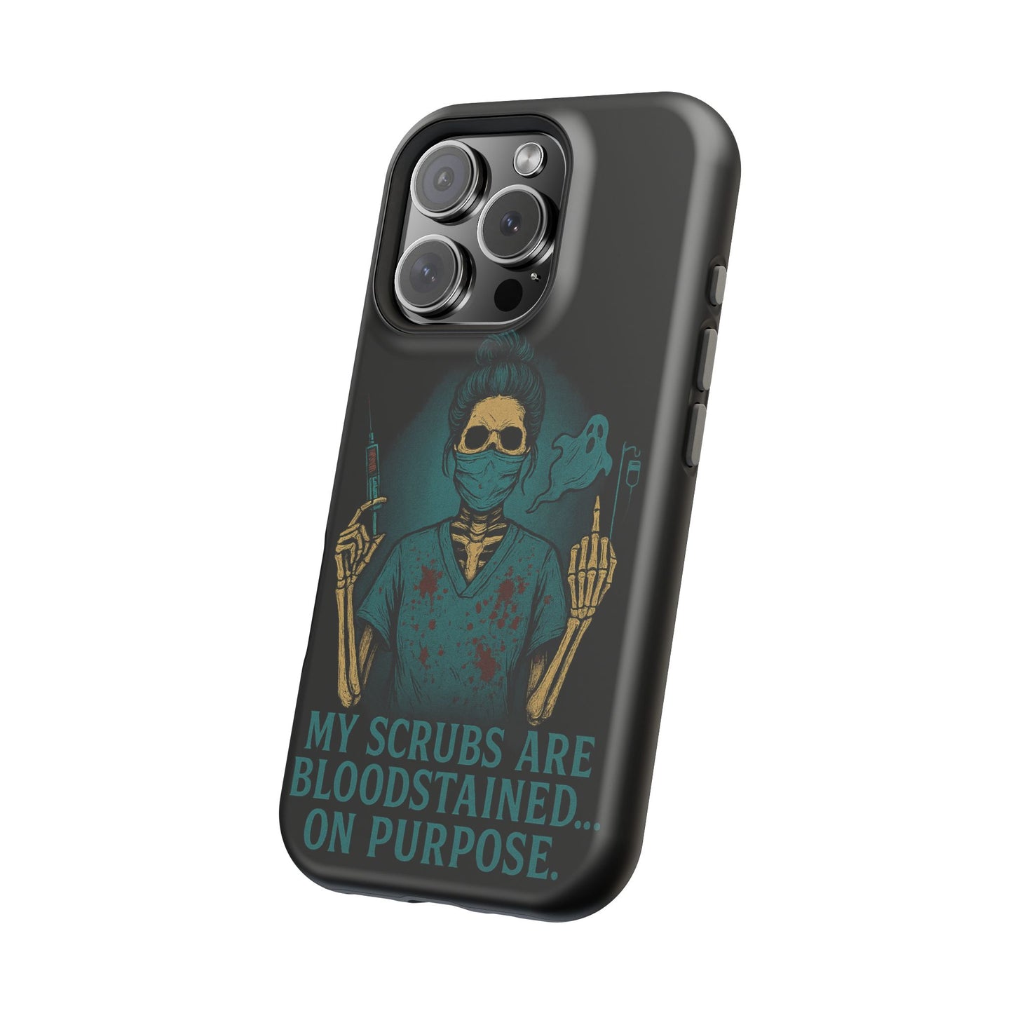 Gothic Nurse Phone Case – My Scrubs Are Bloodstained, Halloween Gift, Medical Humor, Nurse Appreciation, Skull Design, Stylish Tech [...]