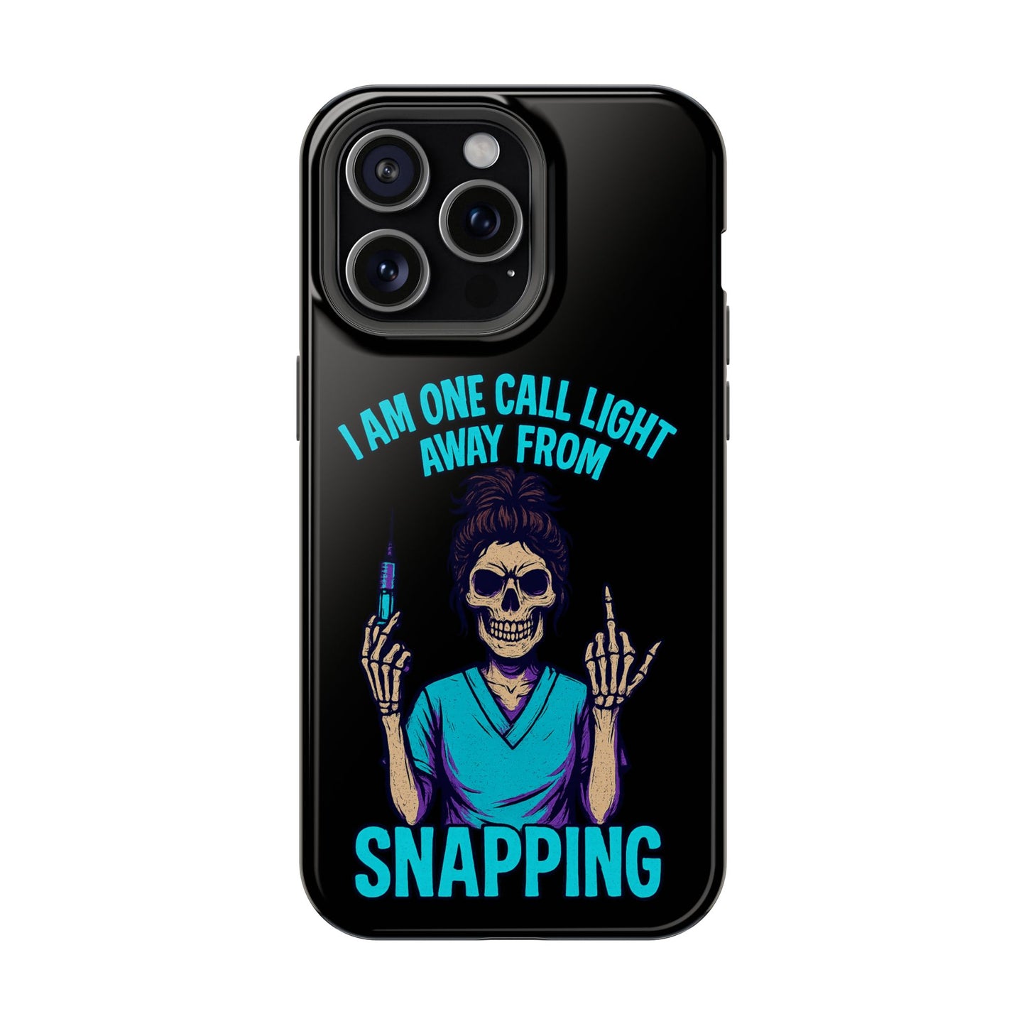 Mobile Phone Case, Funny Phone Cover, Gift for Nurses, Halloween Accessory, Skull Design