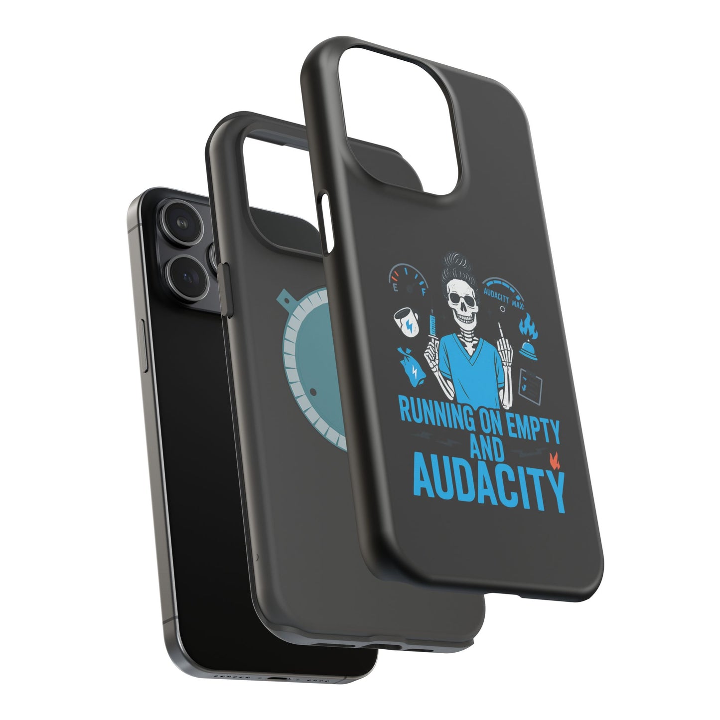 “Running on Empty and Audacity” – Nurse Chaos Phone Case