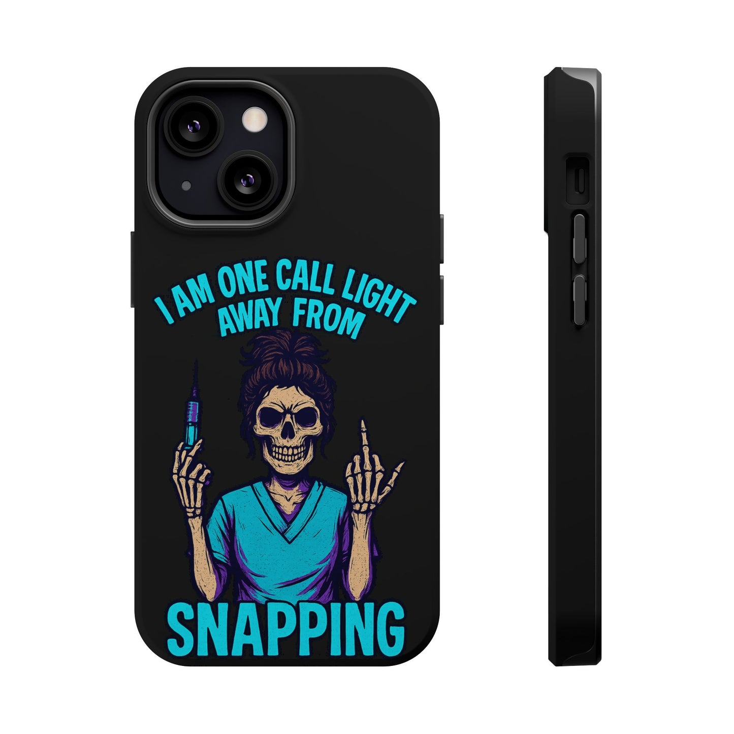 Mobile Phone Case, Funny Phone Cover, Gift for Nurses, Halloween Accessory, Skull Design
