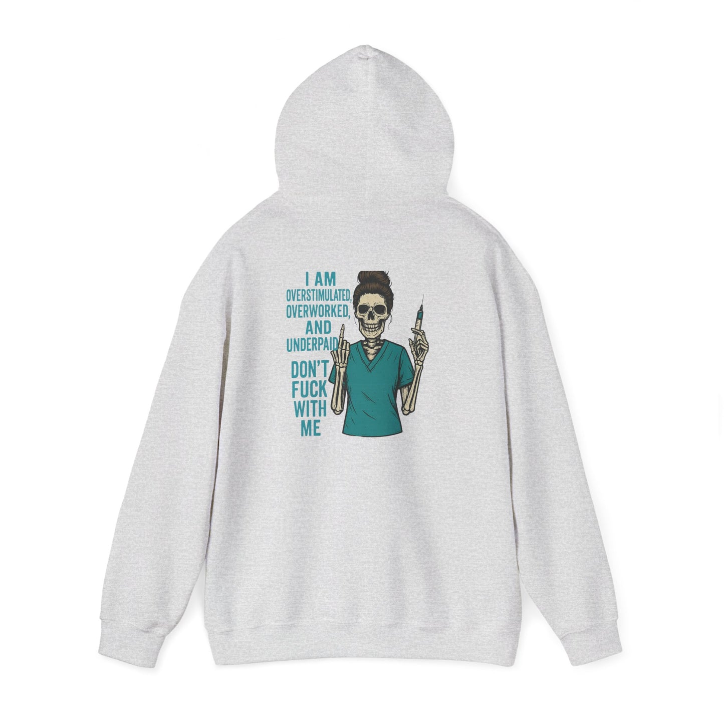 Skeleton Vibe Hoodie | Unisex Heavy Blend Sweatshirt | Funny Gift for Stress Relief | Humor for Overwhelmed Souls | Comfortable Casual [...]