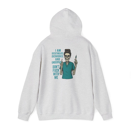 Skeleton Vibe Hoodie | Unisex Heavy Blend Sweatshirt | Funny Gift for Stress Relief | Humor for Overwhelmed Souls | Comfortable Casual [...]