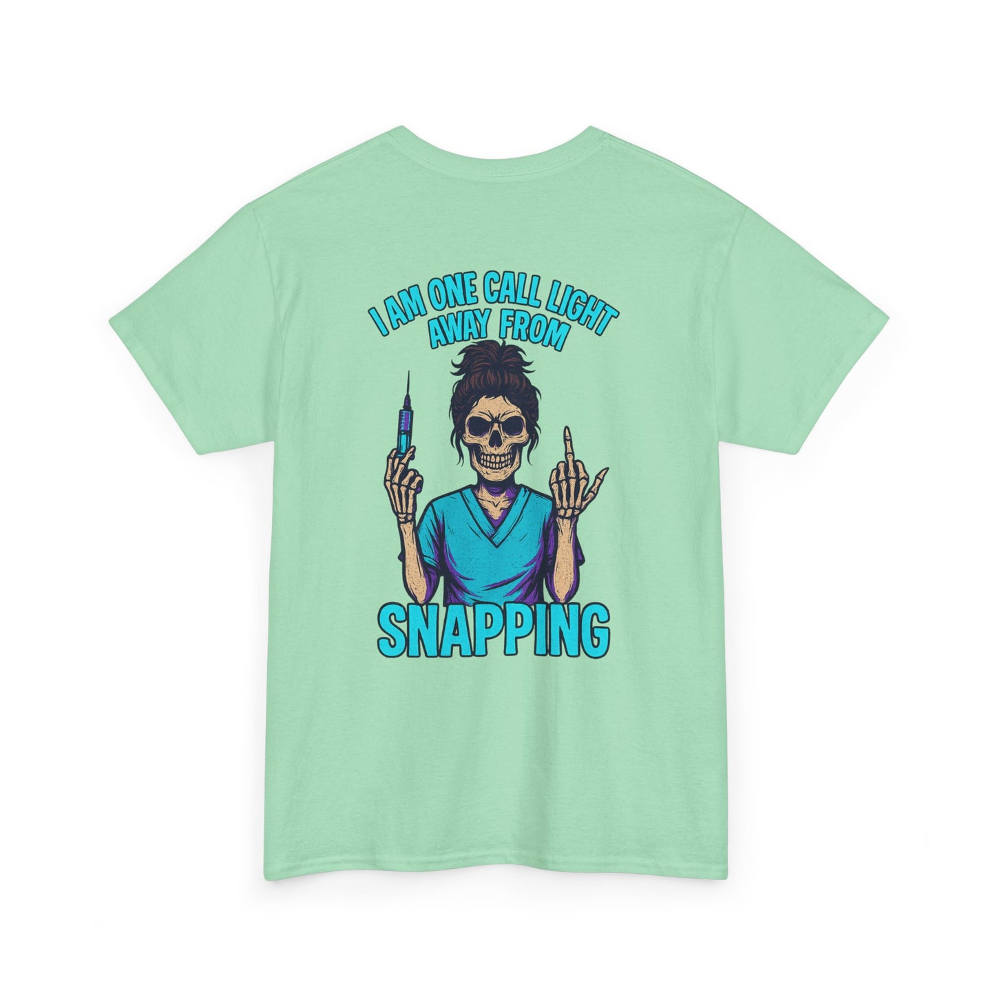 Skeleton Nurse Tee, Fun Graphic Tee, Unisex Cotton T-Shirt, Halloween Costume Shirt, Nurse Appreciation Gift, Medical Humor Outfit