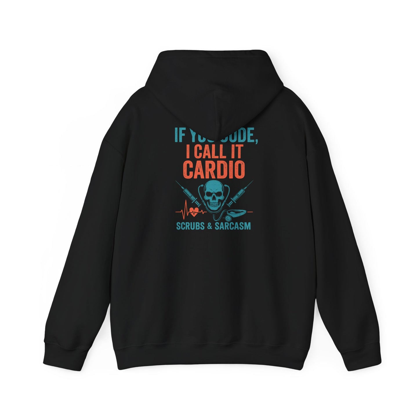 “If You Code, I Call It Cardio” – Chaotic Nurse Hoodie