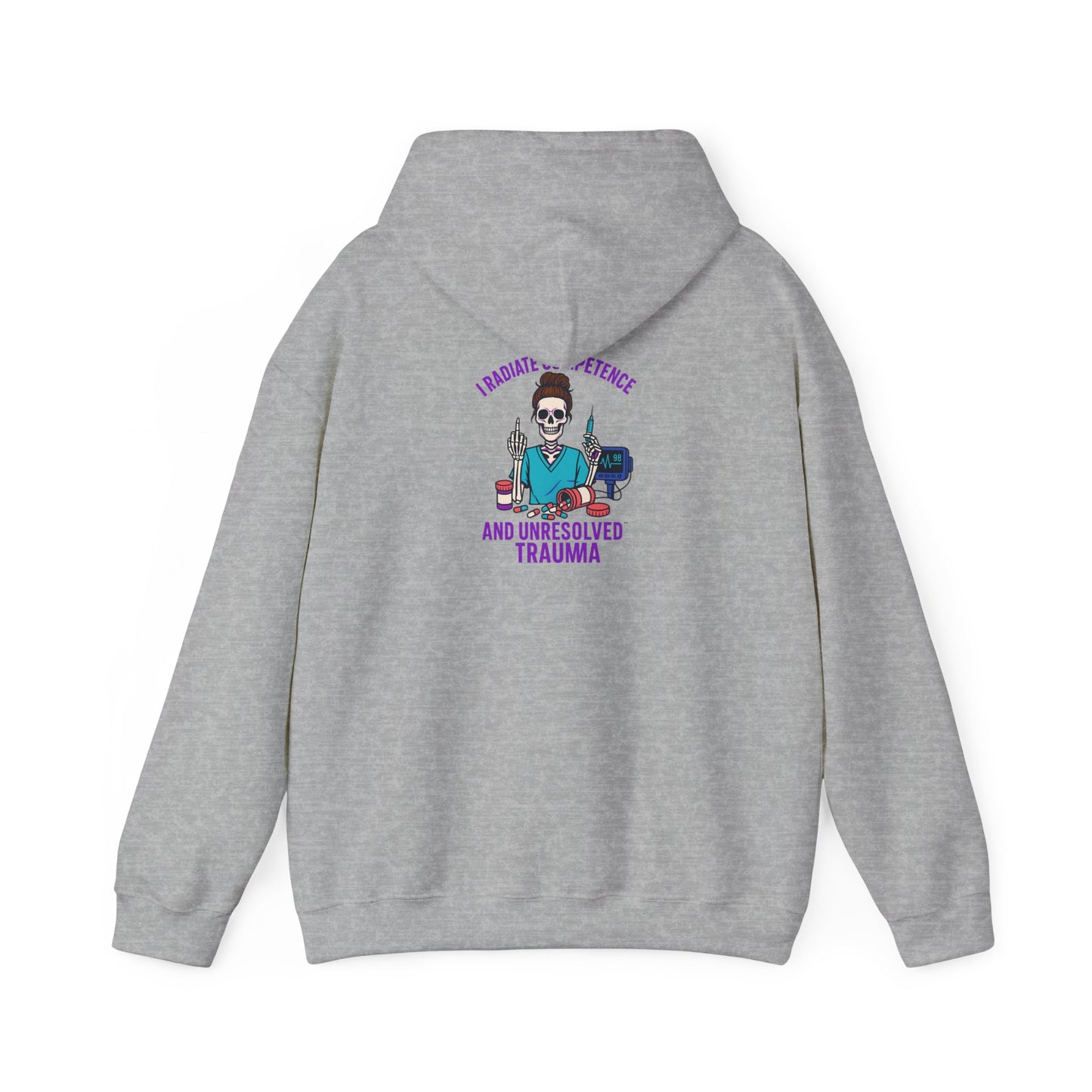 Unisex Heavy Blend Hooded Sweatshirt - Embrace Humor with 'Favorite Things and Unresolved Trauma', Cozy Casual for Everyday Wear, [...]