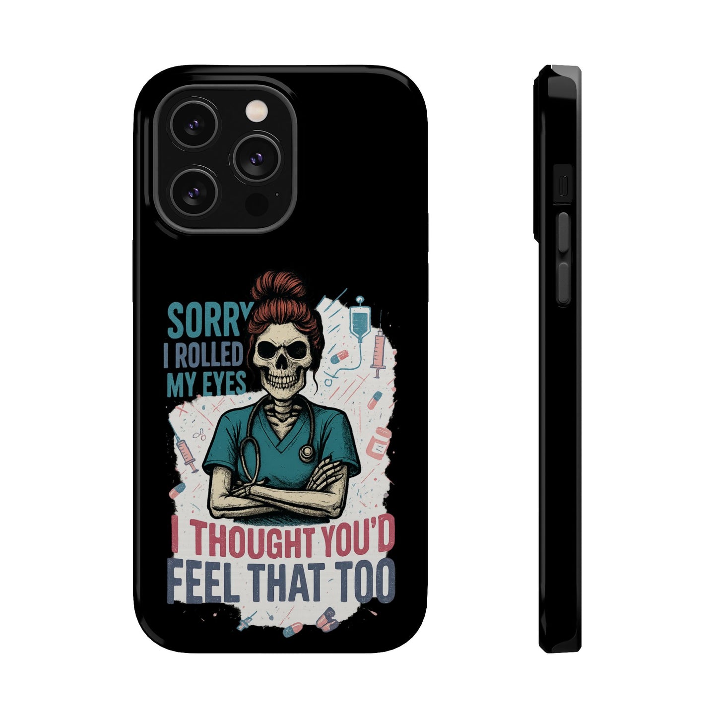 Funny Nurse Phone Case - Magnetic Tough Cases for Healthcare Workers, Gift for Nurses, Medical Humor, Halloween Accessory, Nurse [...]