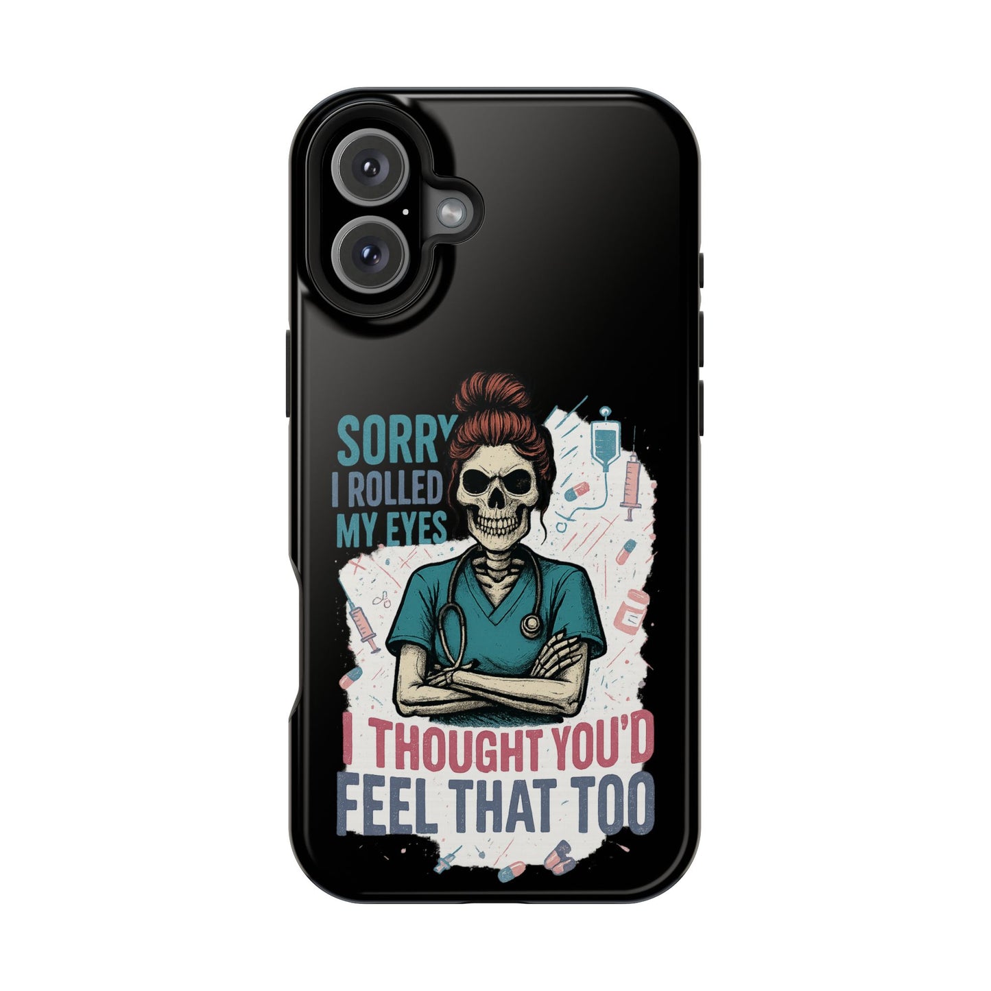 Funny Nurse Phone Case - Magnetic Tough Cases for Healthcare Workers, Gift for Nurses, Medical Humor, Halloween Accessory, Nurse [...]