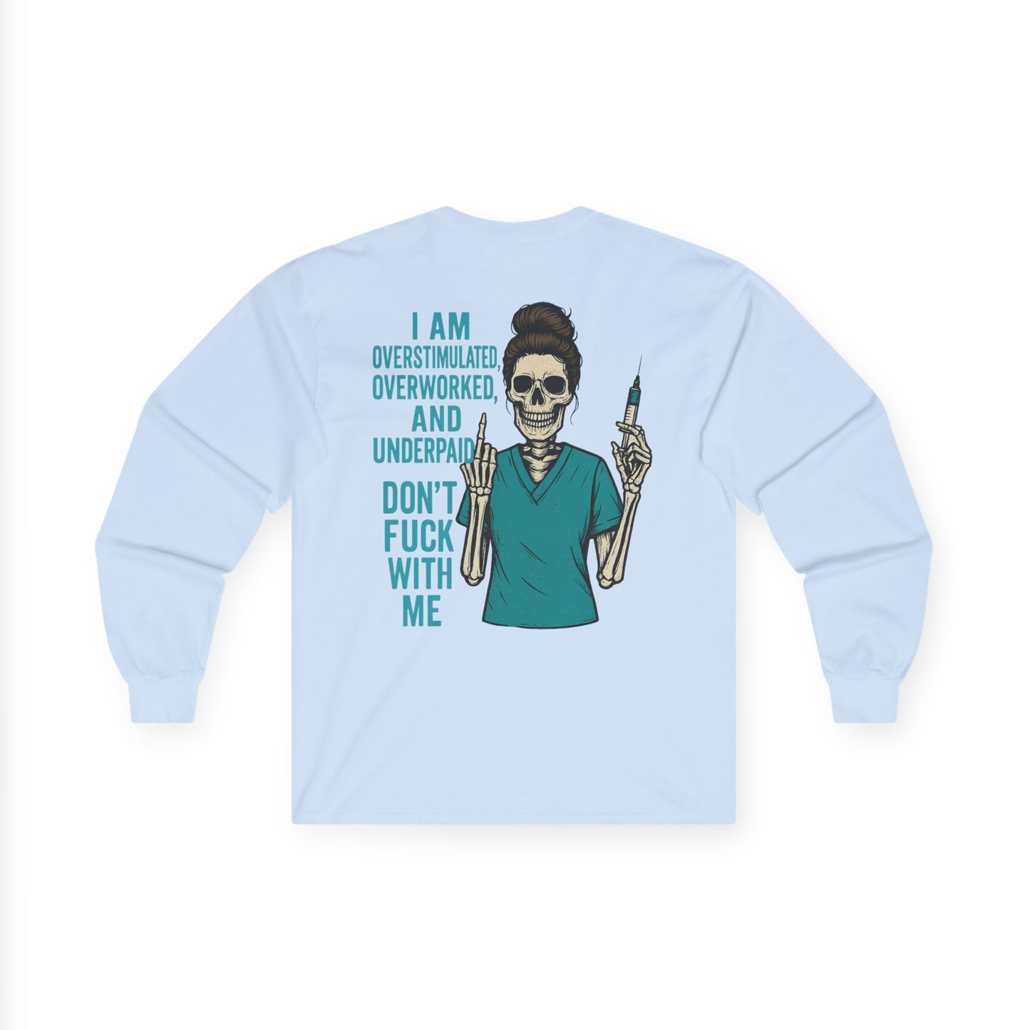 Skeleton Nurse Long Sleeve Tee, Funny Medical Humor Shirt, Gift for Healthcare Workers, Halloween Costume, Nurse Appreciation, Unisex [...]