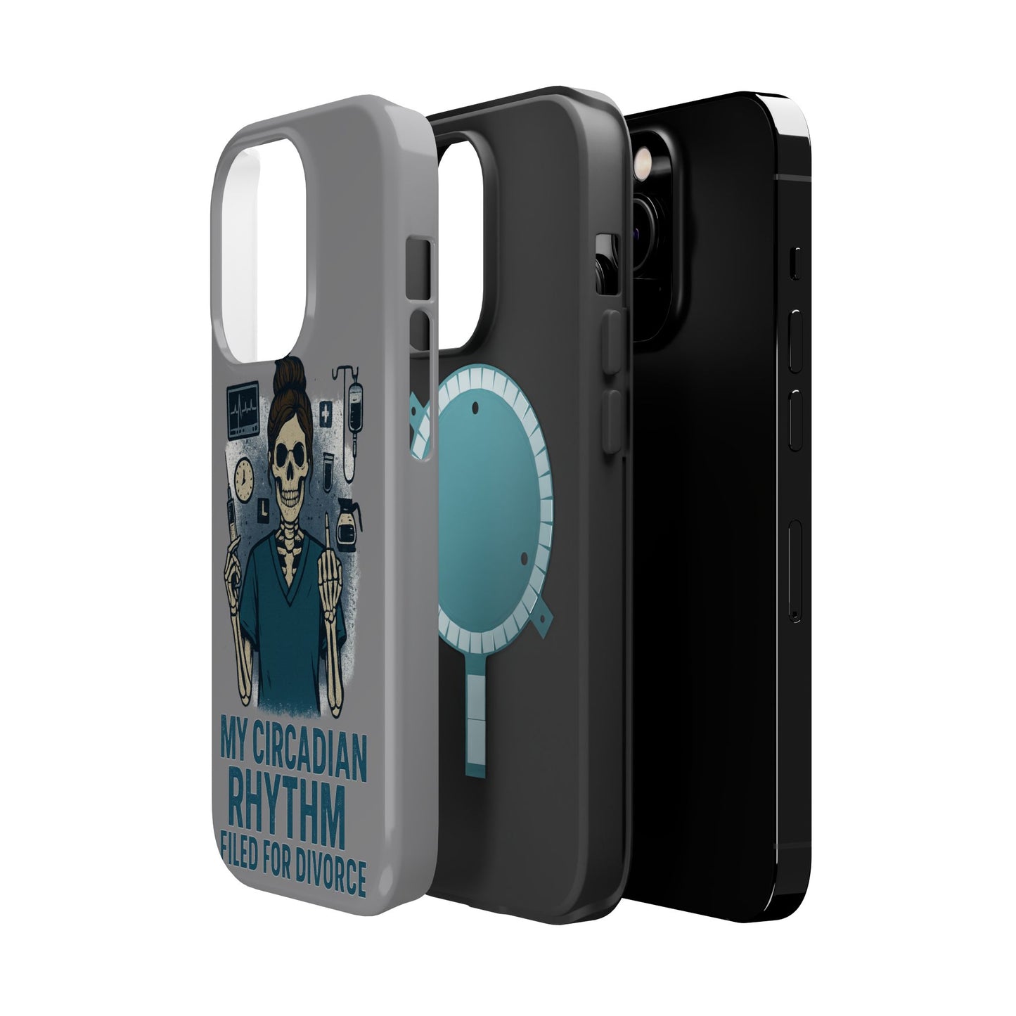 “My Circadian Rhythm Filed for Divorce” – Chaotic Nurse Phone Case