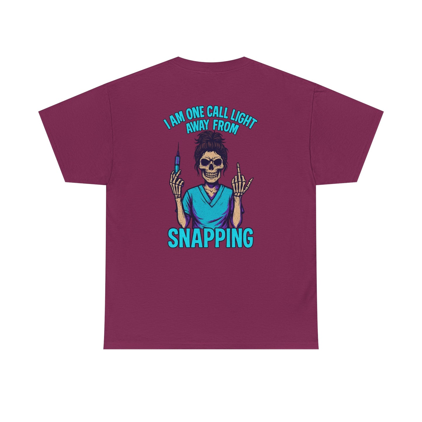 Skeleton Nurse Tee, Fun Graphic Tee, Unisex Cotton T-Shirt, Halloween Costume Shirt, Nurse Appreciation Gift, Medical Humor Outfit