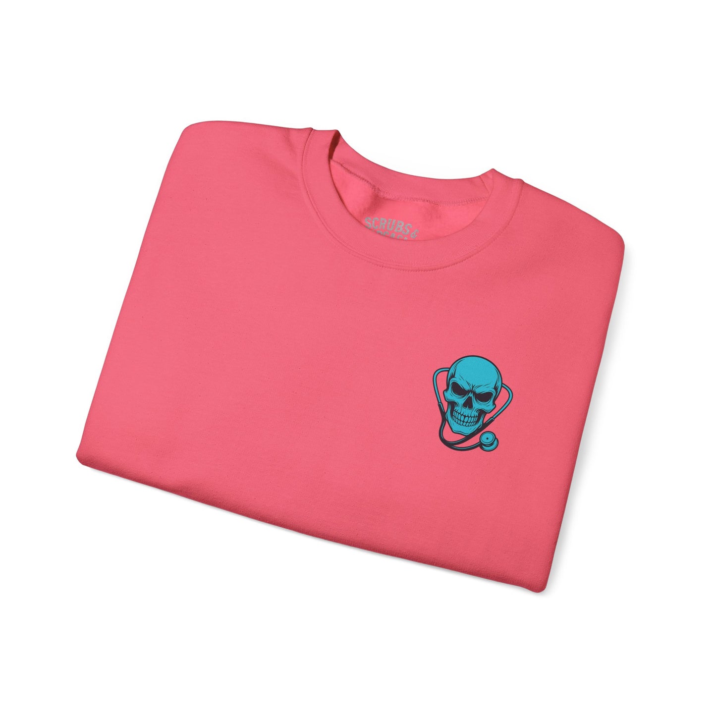 Skull Graphics Sweatshirt - Trendy Unisex Crewneck, Casual Streetwear, Gift for Him/Her, Halloween Apparel, Edgy Outfit
