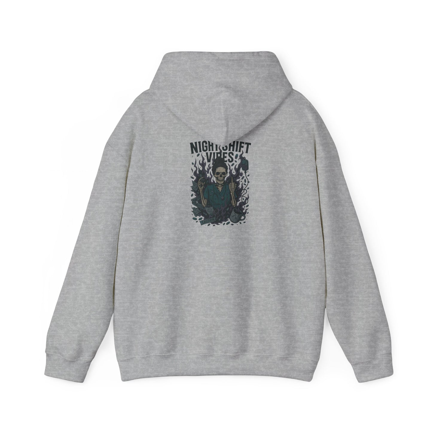 “Night Shift Vibes” – Sarcastic Nurse Hoodie