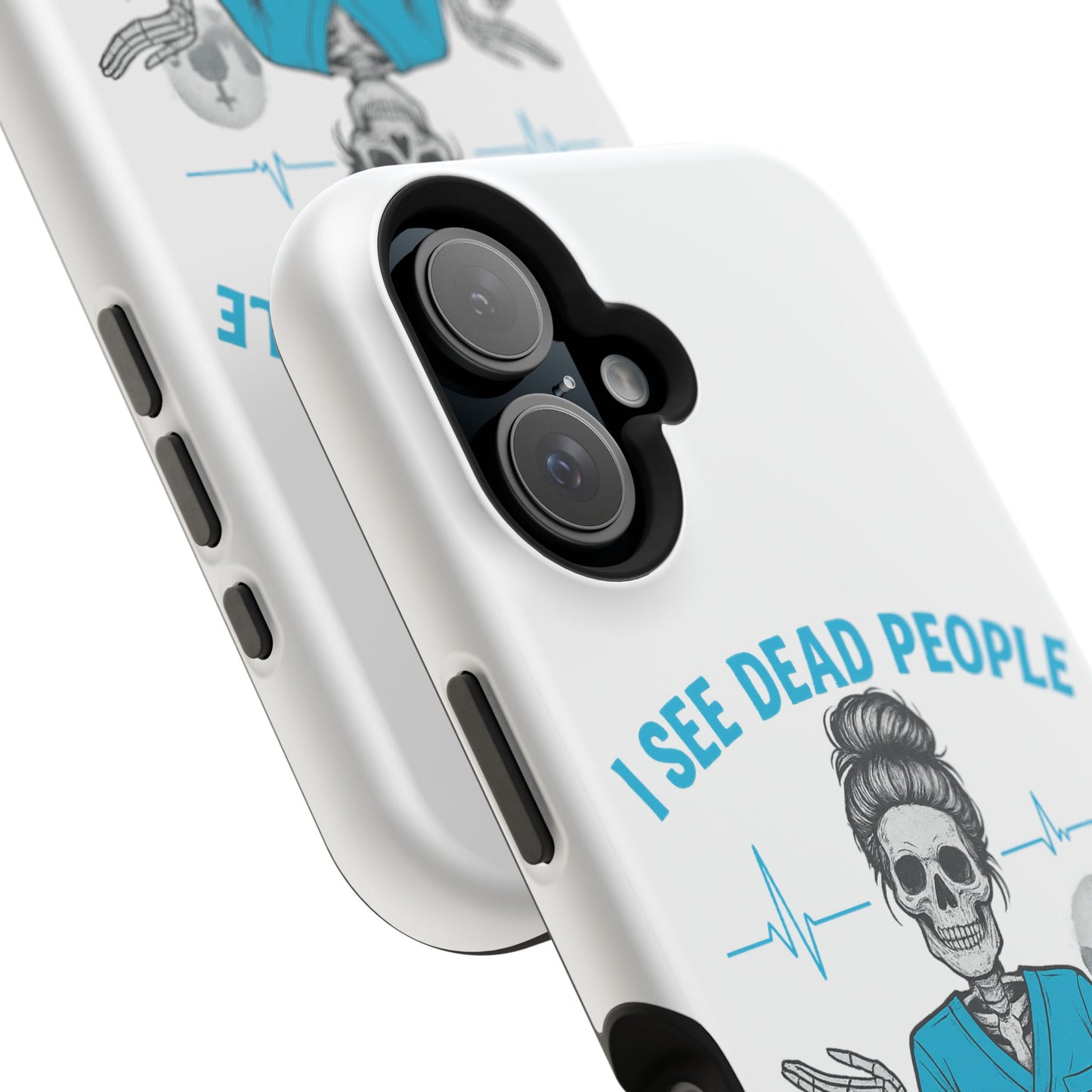 Magnetic Phone Case - I See Dead People, Fun Gift for Nurses, Quirky Healthcare Accessory, Medical Humor, Halloween Novelty, Phone [...]