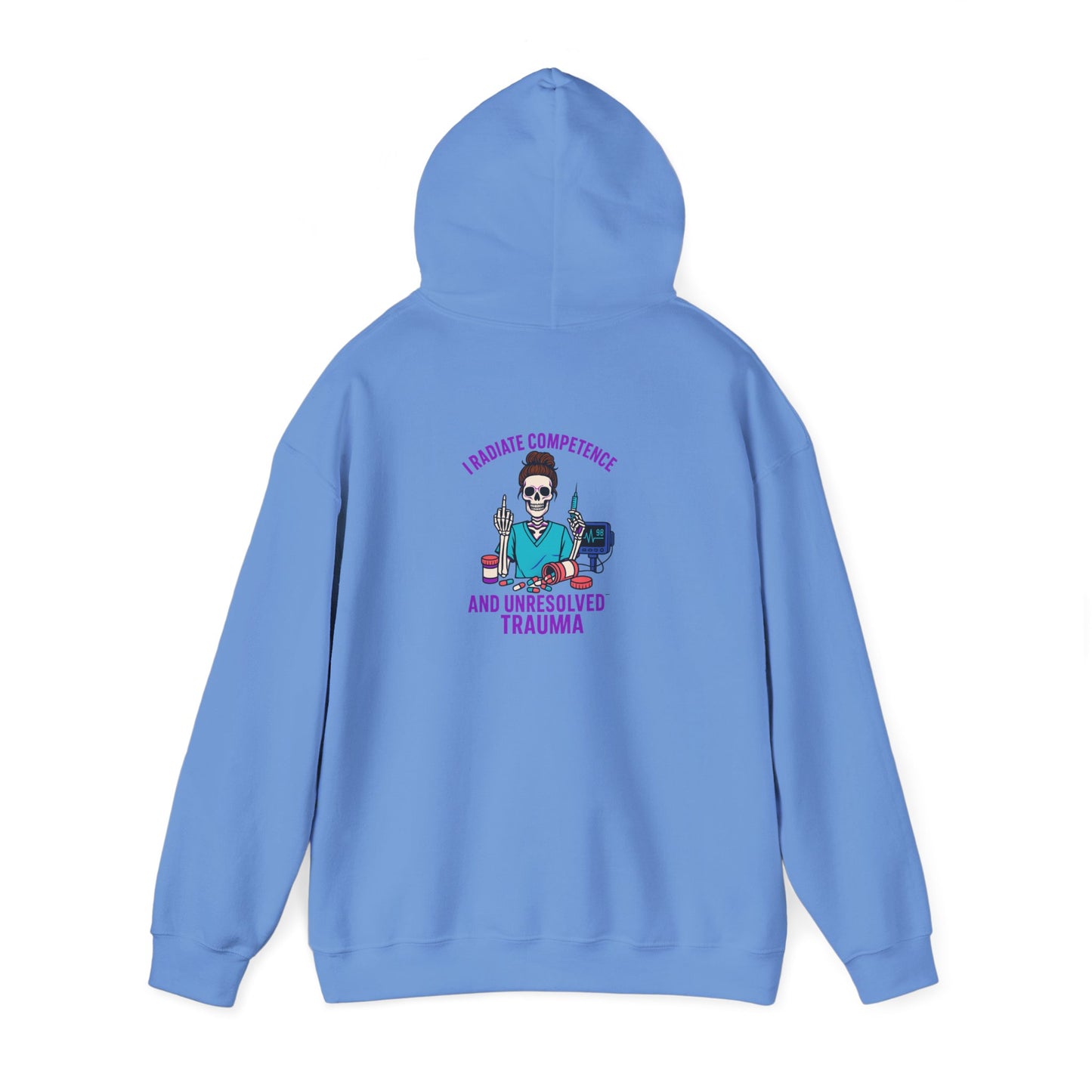 Unisex Heavy Blend Hooded Sweatshirt - Embrace Humor with 'Favorite Things and Unresolved Trauma', Cozy Casual for Everyday Wear, [...]