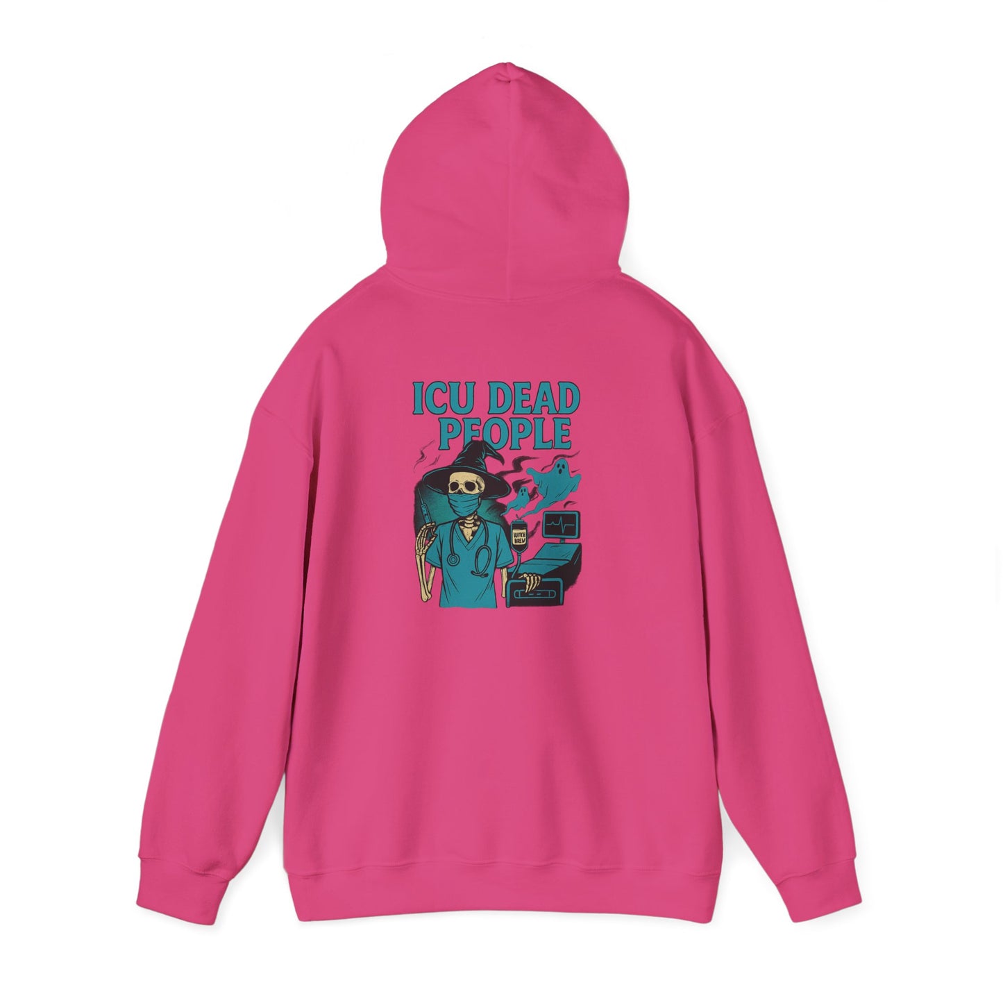 Funny ICU Dead People Hoodie, Healthcare Humor Sweatshirt, Gifts for Medical Workers, Nurse Appreciation, Casual Wear