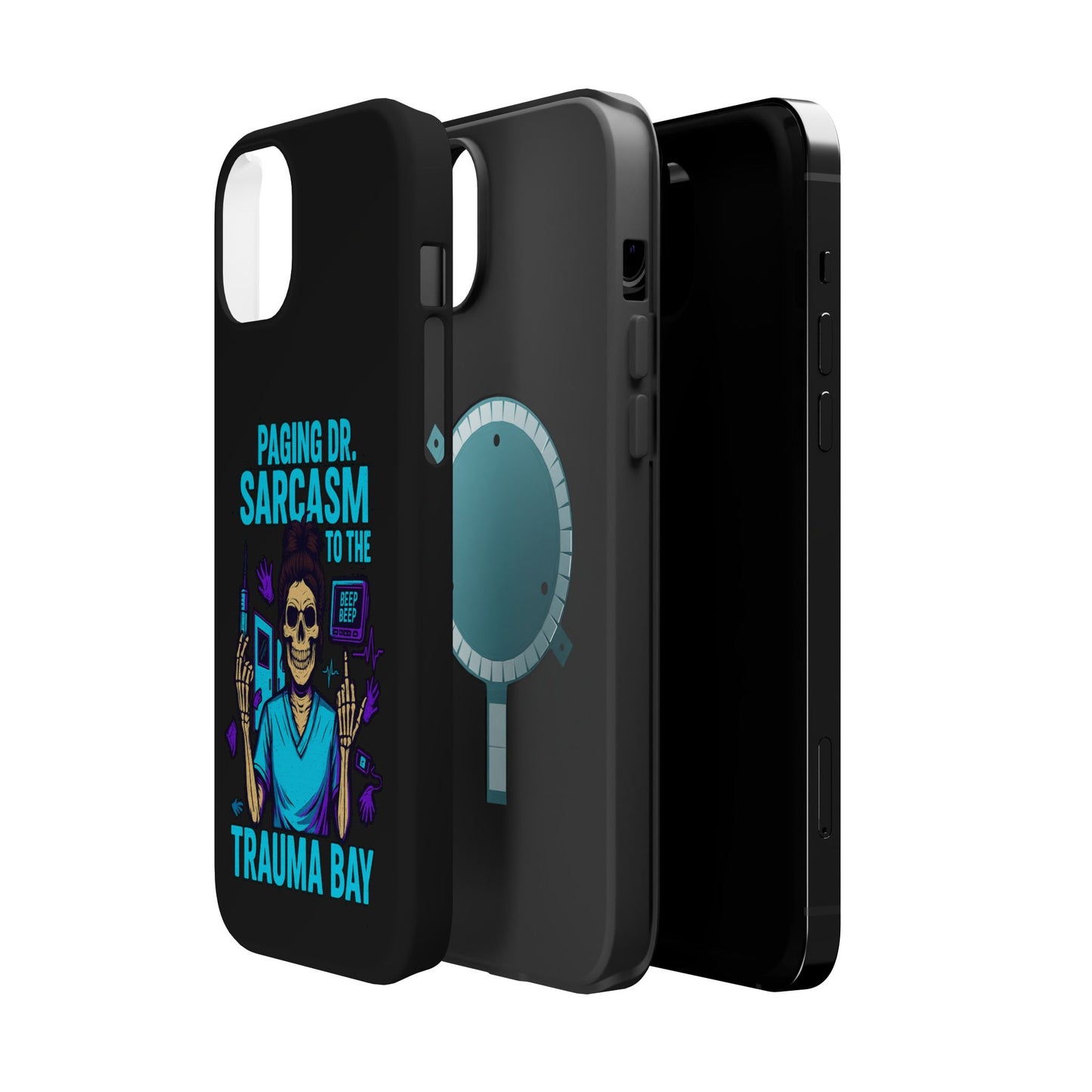 Medical Humor Magnetic Cases - Paging Dr. Sarcasm, Doctor Phone Case, Funny Gift for Nurses, Hospital Staff, Sarcastic Design