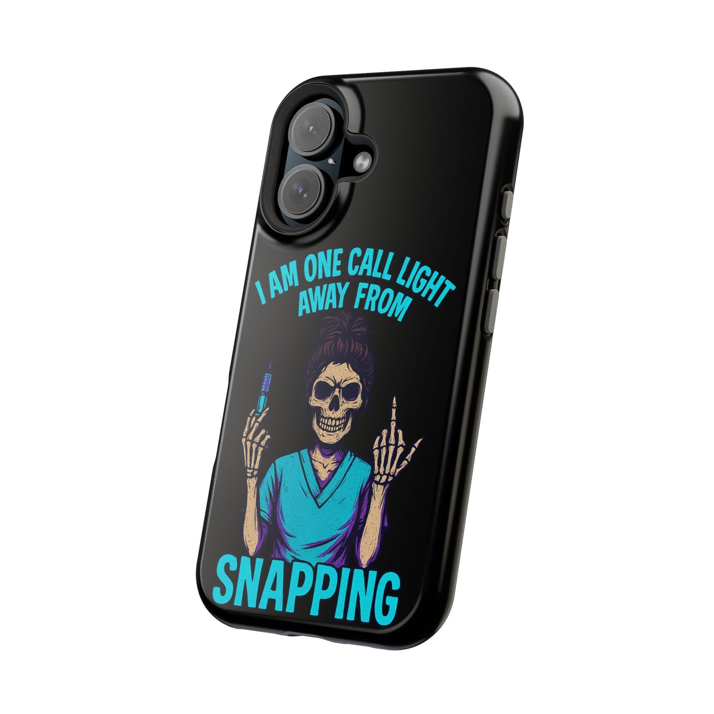 Mobile Phone Case, Funny Phone Cover, Gift for Nurses, Halloween Accessory, Skull Design