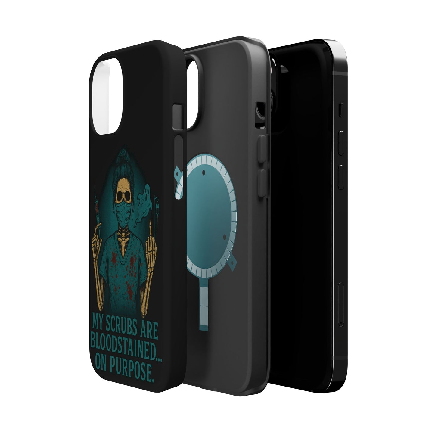 Gothic Nurse Phone Case – My Scrubs Are Bloodstained, Halloween Gift, Medical Humor, Nurse Appreciation, Skull Design, Stylish Tech [...]