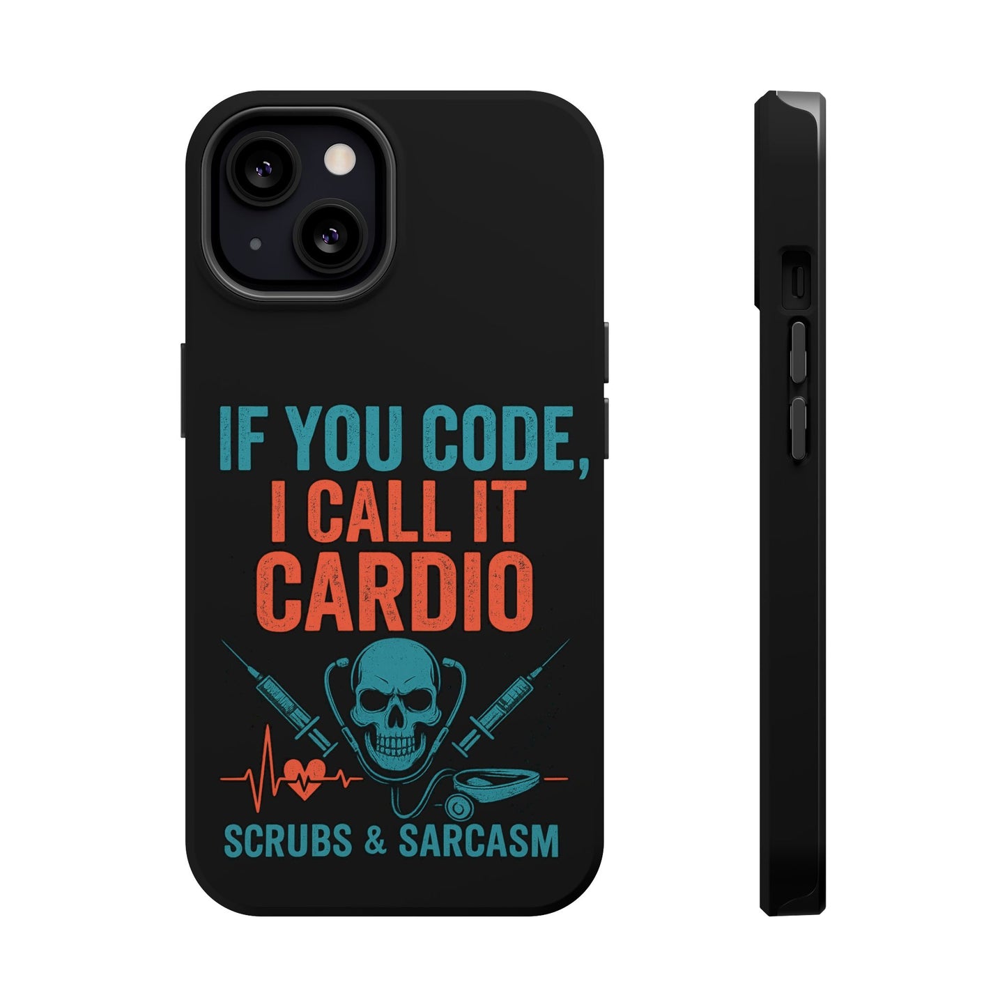 Magnetic Phone Cases for Nurses, Funny Code Humor, Cute Sarcastic Gifts, Tech Accessories, Medical Profession, Unique Design