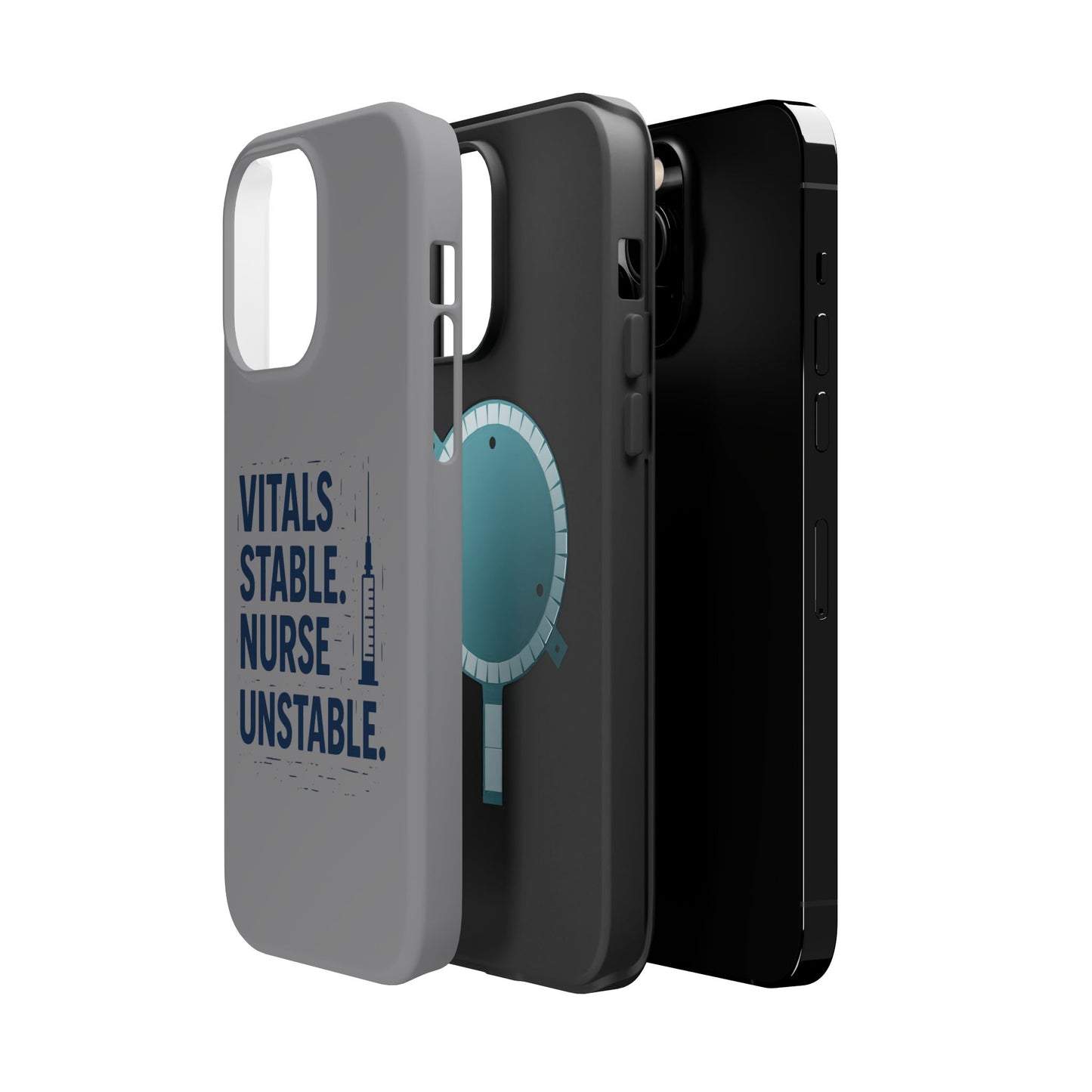 “Vitals Stable. Nurse Unstable.” – Sarcastic Nurse Phone Case