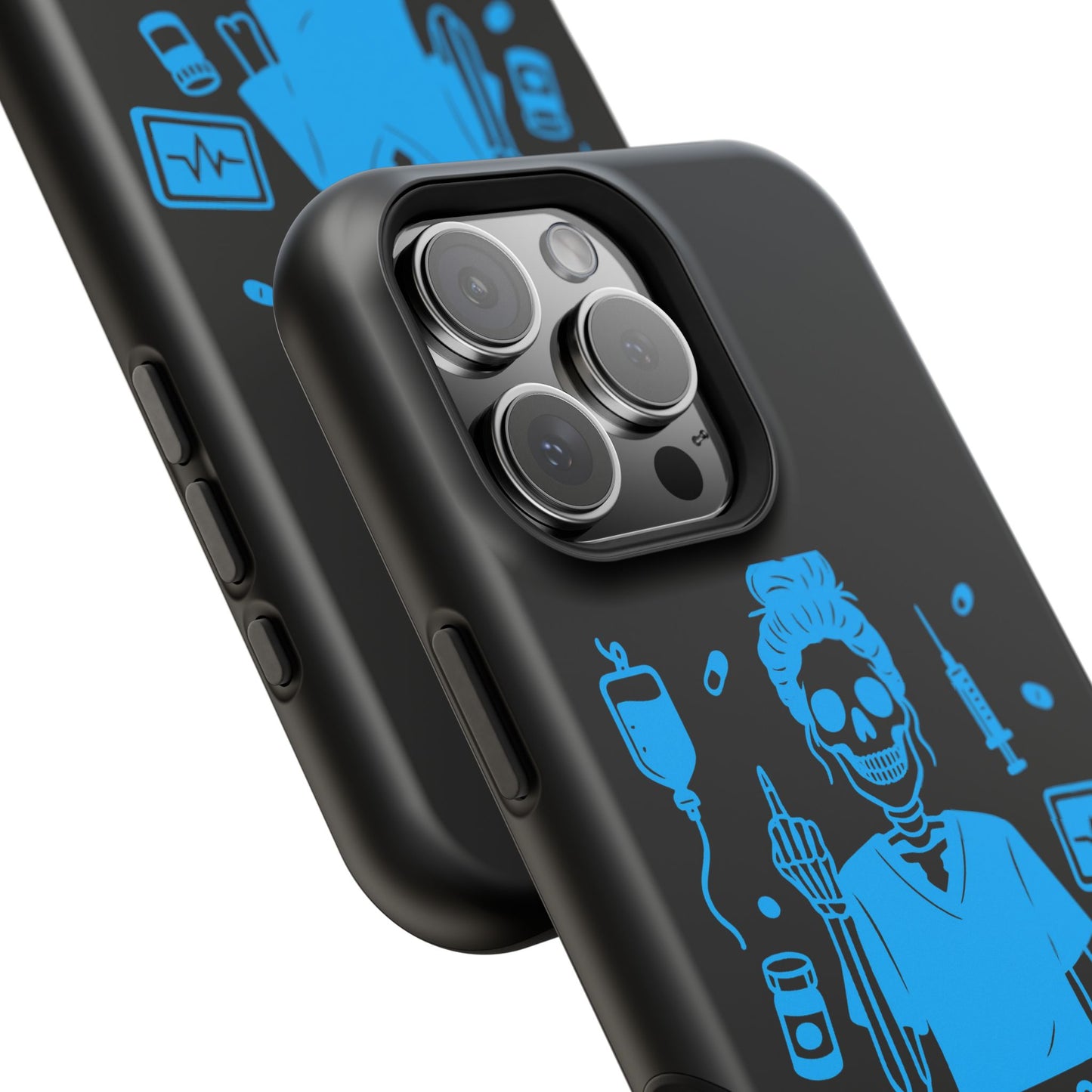 Running on Caffeine, Chaos, and Questionable Decisions” – Nurse Life Phone Case