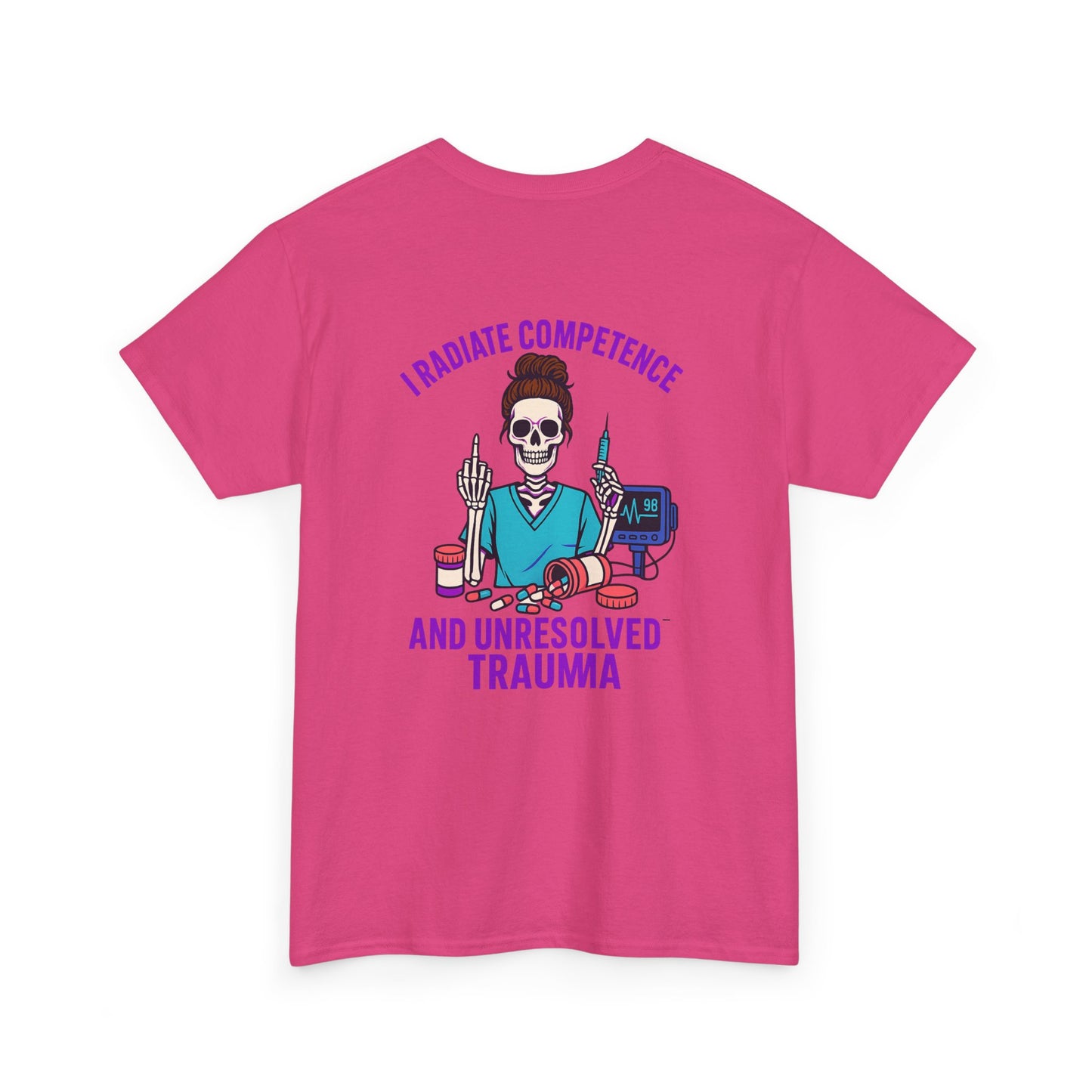 Skeleton Graphic Tee, Funny T-Shirt, Halloween Shirt, Gift for Healthcare Workers, Unisex Cotton Top, Trauma Humor Apparel