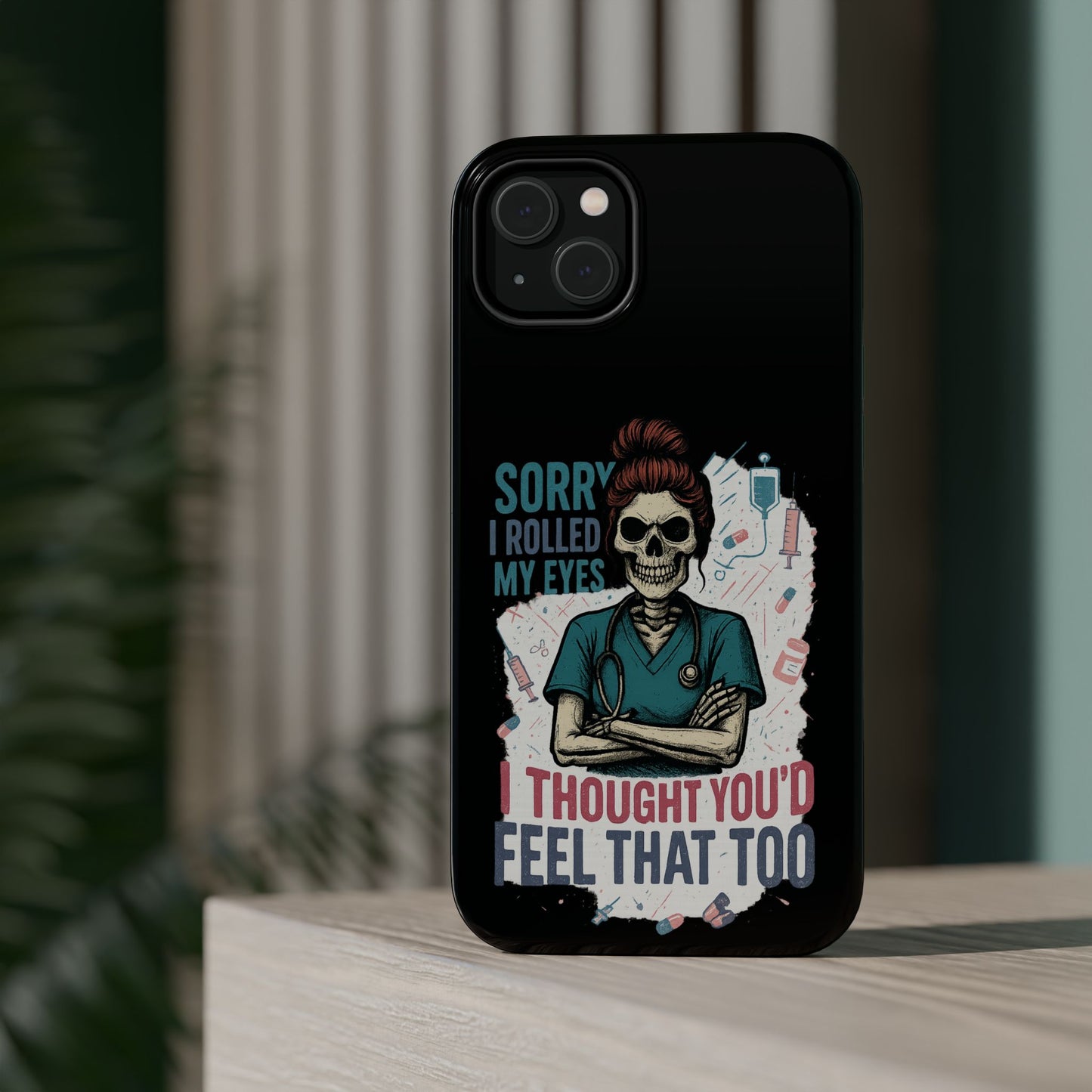 Funny Nurse Phone Case - Magnetic Tough Cases for Healthcare Workers, Gift for Nurses, Medical Humor, Halloween Accessory, Nurse [...]