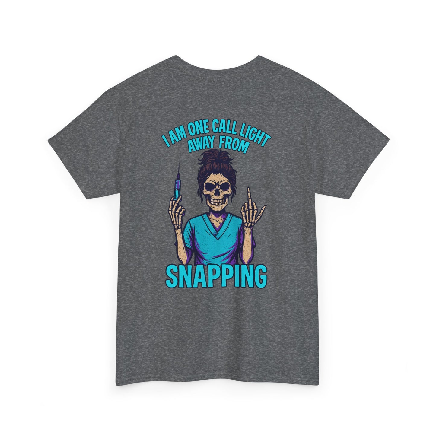 Skeleton Nurse Tee, Fun Graphic Tee, Unisex Cotton T-Shirt, Halloween Costume Shirt, Nurse Appreciation Gift, Medical Humor Outfit