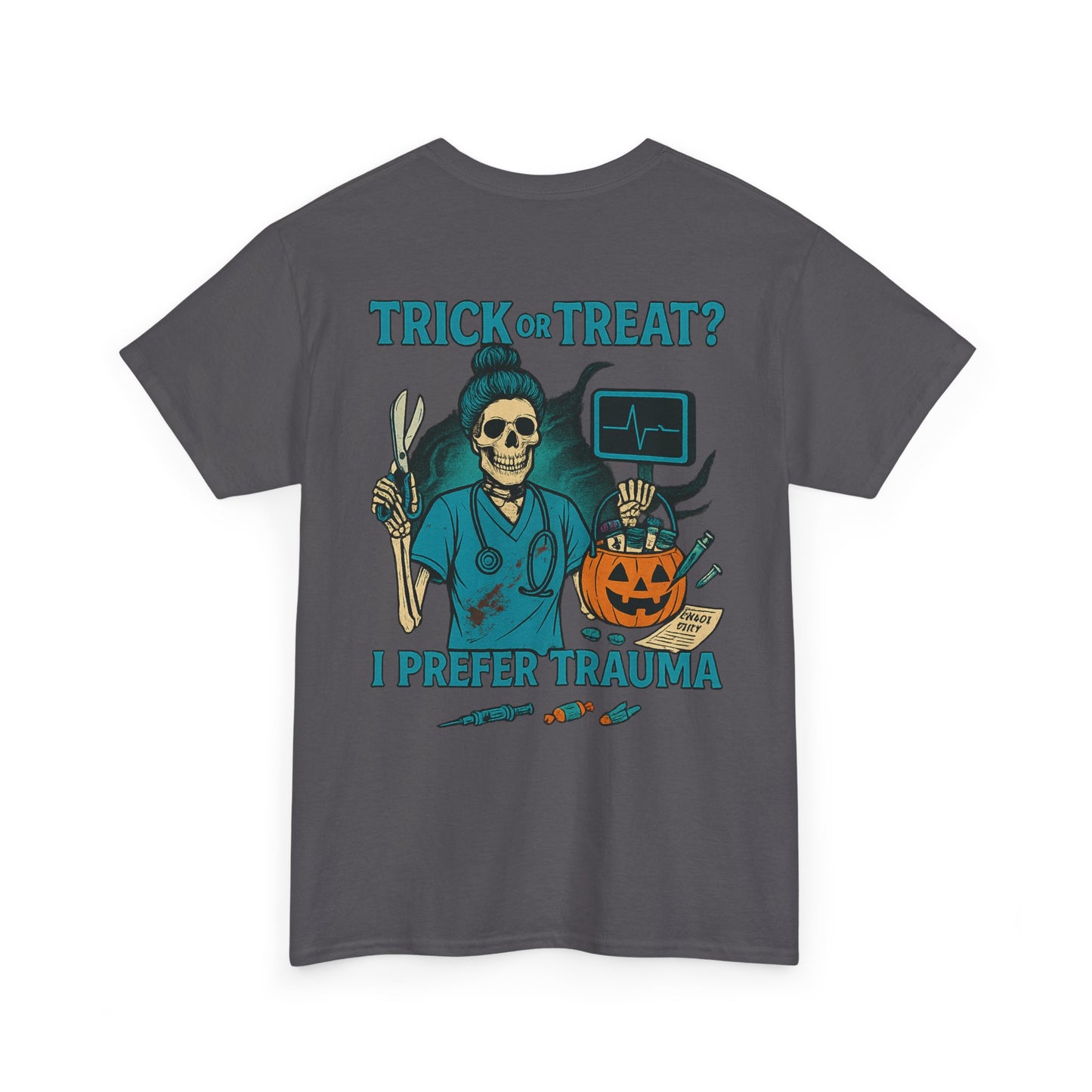 Halloween Vibe T-Shirt, Funny Unisex Tee, Spooky Gift, Trick or Treat Humor, Casual Wear for October Celebrations, Costume Party Essential