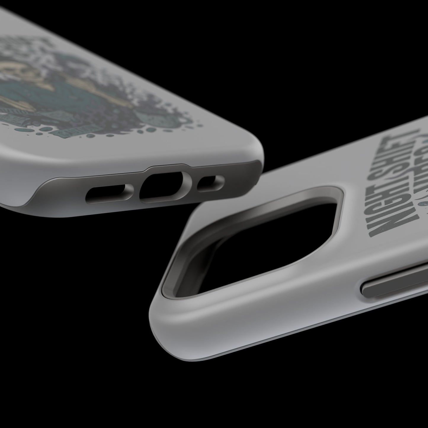 “Night Shift Vibes” – Bright & Chaotic Nurse Phone Case