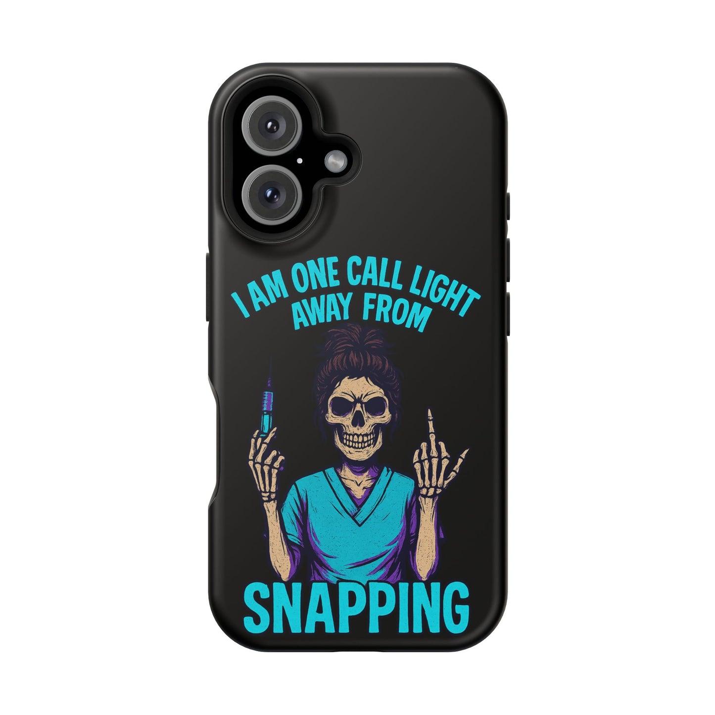 Mobile Phone Case, Funny Phone Cover, Gift for Nurses, Halloween Accessory, Skull Design