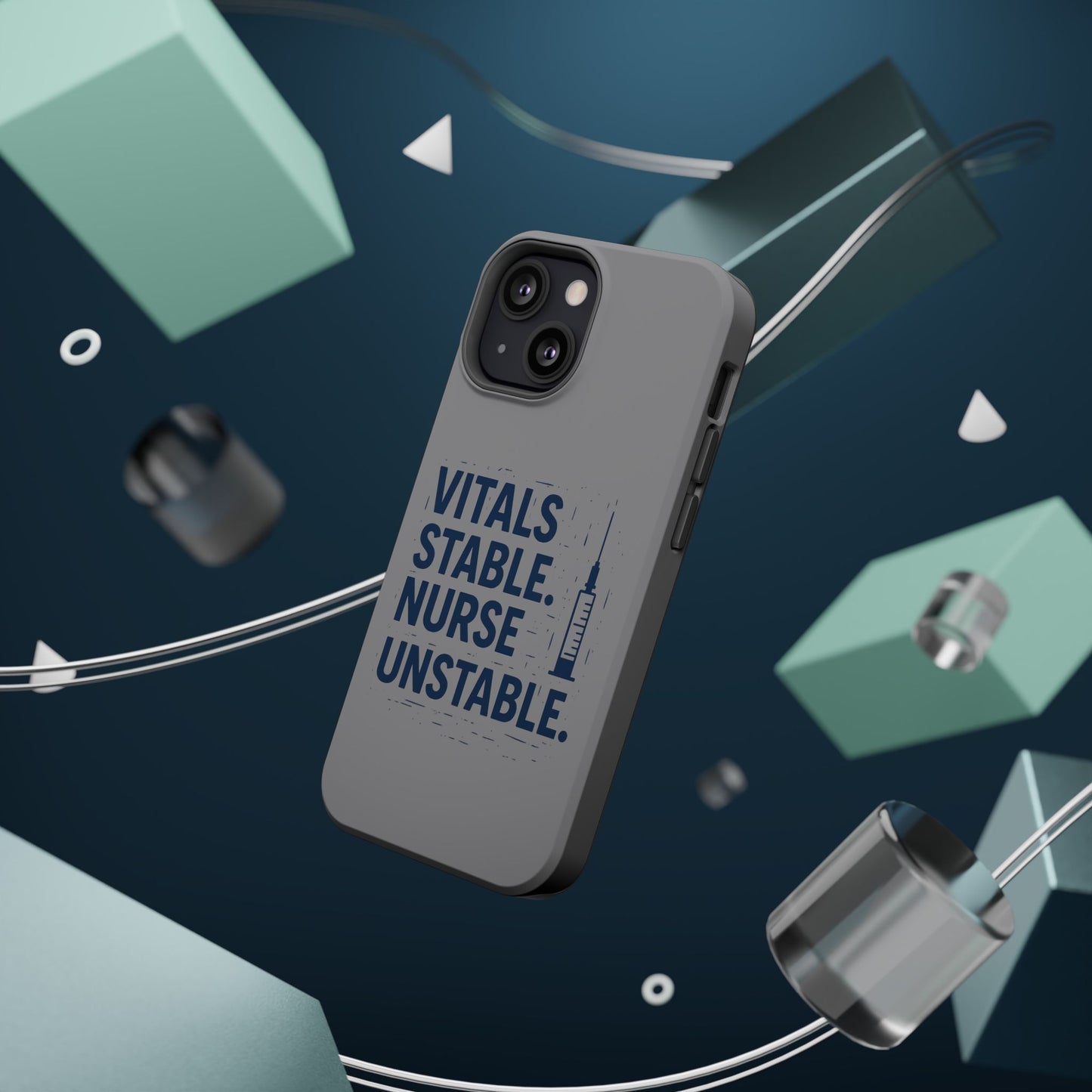 “Vitals Stable. Nurse Unstable.” – Sarcastic Nurse Phone Case