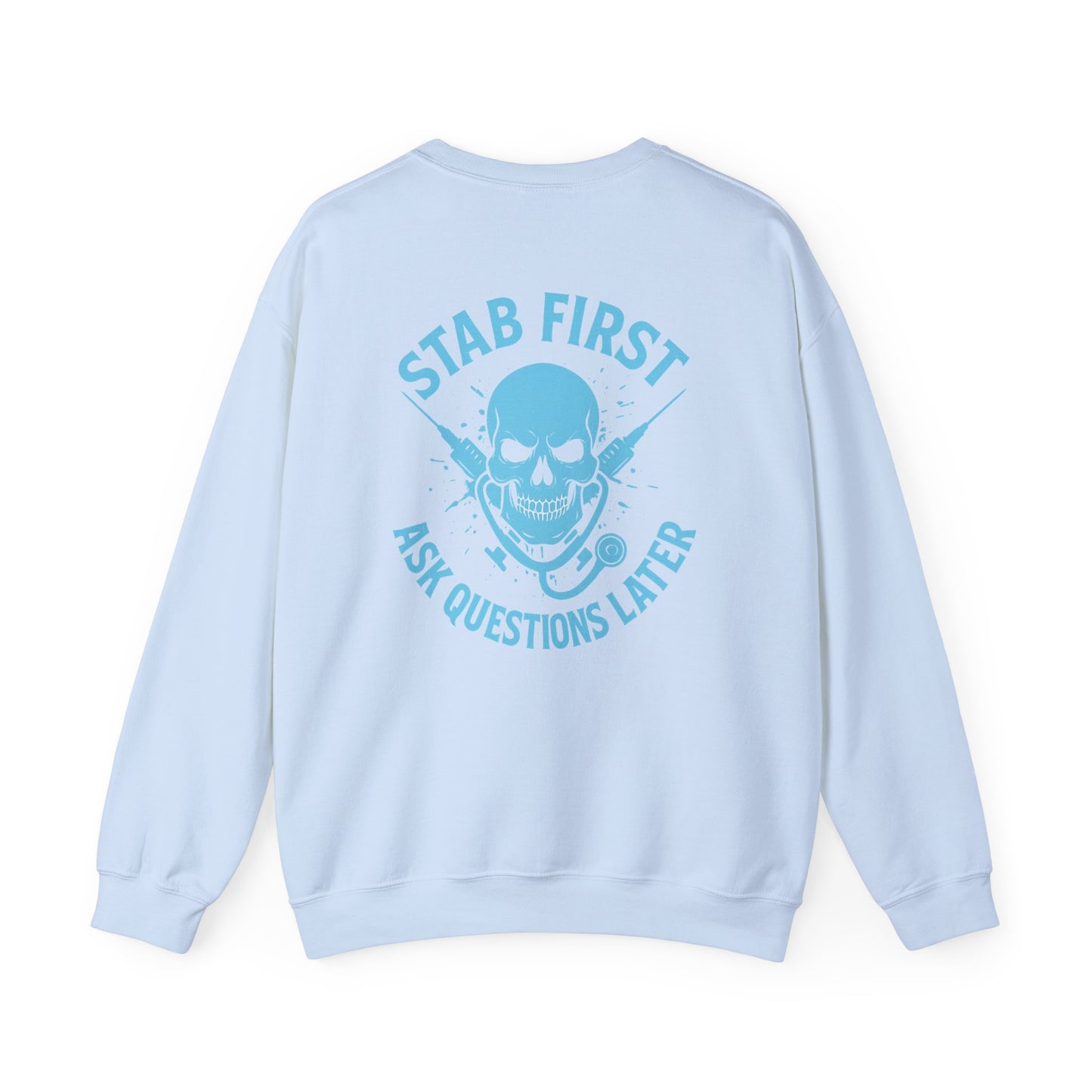 Skull Graphics Sweatshirt - Trendy Unisex Crewneck, Casual Streetwear, Gift for Him/Her, Halloween Apparel, Edgy Outfit
