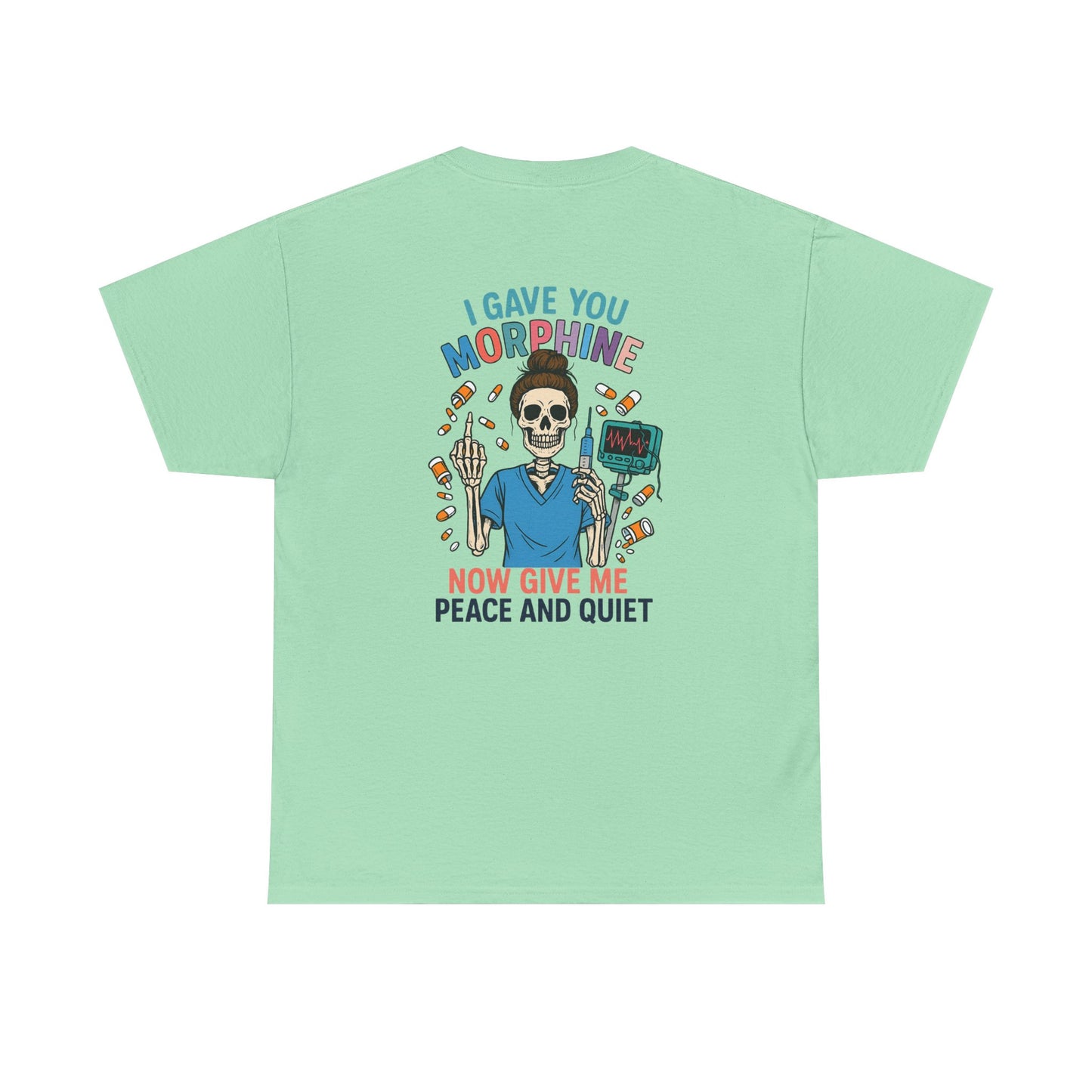 Skull Graphic Tee, Funny T-Shirt for Halloween, Unisex Cotton Shirt, Gift for Med Students, Unique Casual Wear