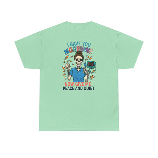 Skull Graphic Tee, Funny T-Shirt for Halloween, Unisex Cotton Shirt, Gift for Med Students, Unique Casual Wear