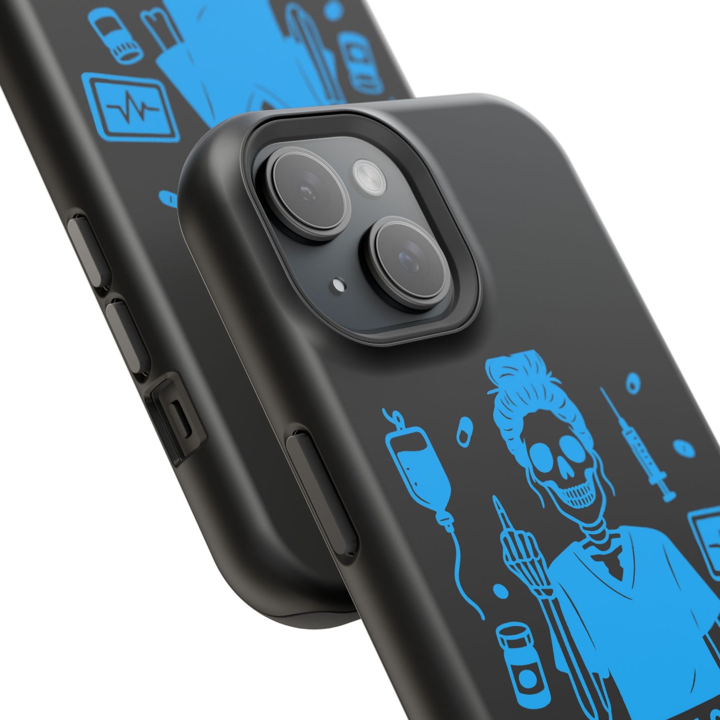 Running on Caffeine, Chaos, and Questionable Decisions” – Nurse Life Phone Case