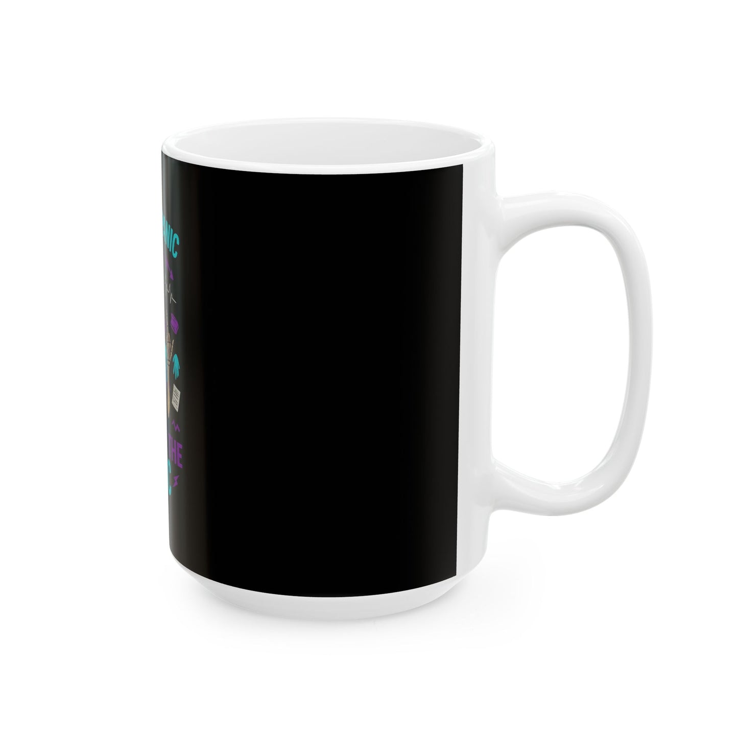 Fun Skeleton Nurse Mug - We Don't Panic, We Triage the Panic - Perfect for Healthcare Workers, Gift for Nurses, Halloween, Humor, [...]