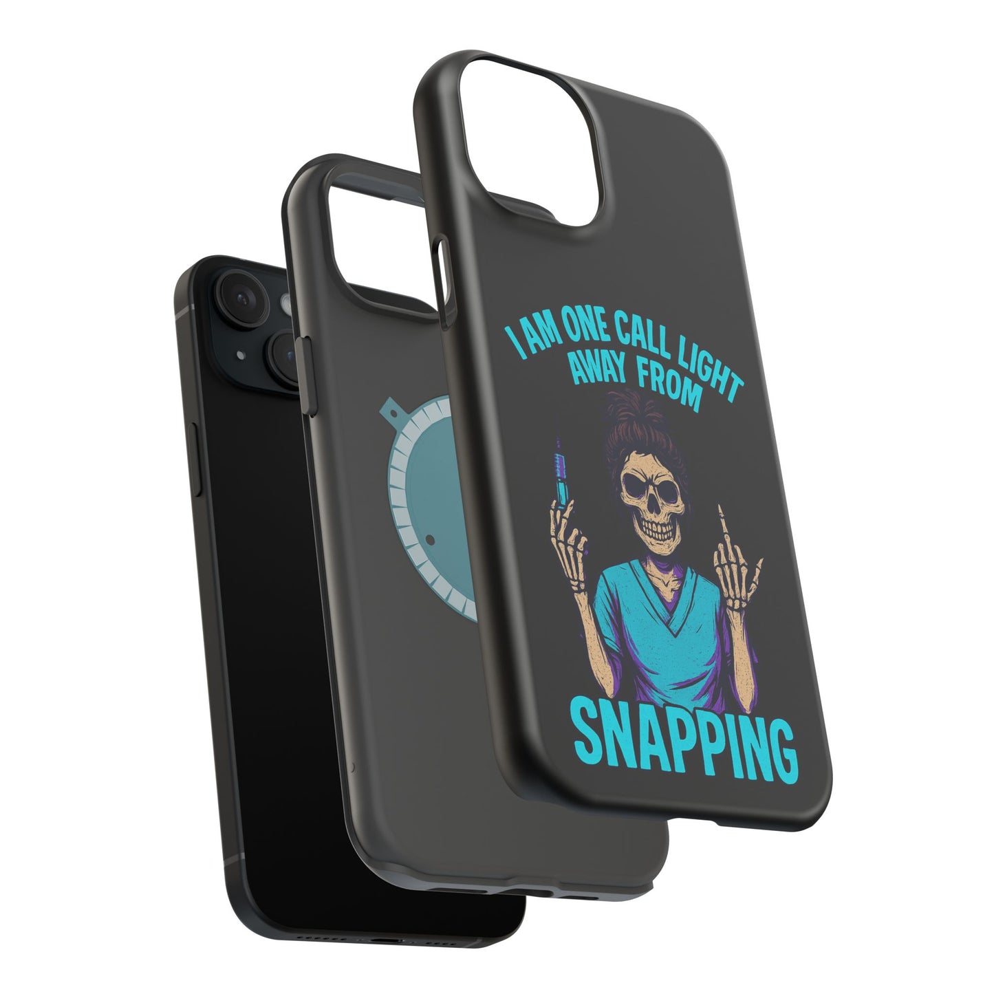 Mobile Phone Case, Funny Phone Cover, Gift for Nurses, Halloween Accessory, Skull Design